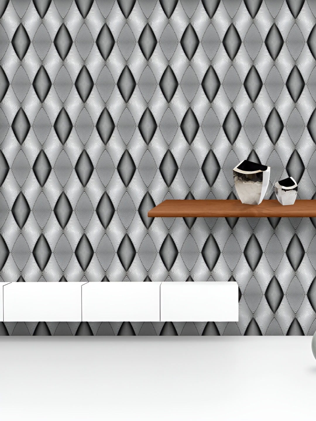 ArtzFolio Printed UV-Resistant Anti-Bacterial Monochrome Diamond Peel & Stick Wallpaper, Multi
ArtzFolio Printed UV-Resistant Anti-Bacterial Monochrome Diamond Peel & Stick Wallpaper, Multi