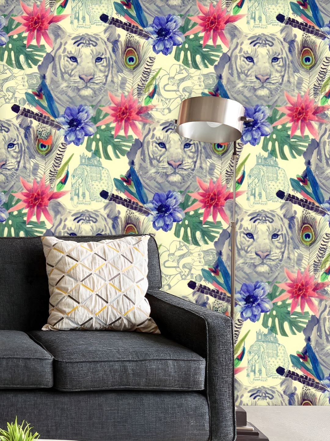 ArtzFolio Printed UV-Resistant Anti-Bacterial Tiger Portrait Peel & Stick Wallpaper, Multi
ArtzFolio Printed UV-Resistant Anti-Bacterial Tiger Portrait Peel & Stick Wallpaper, Multi