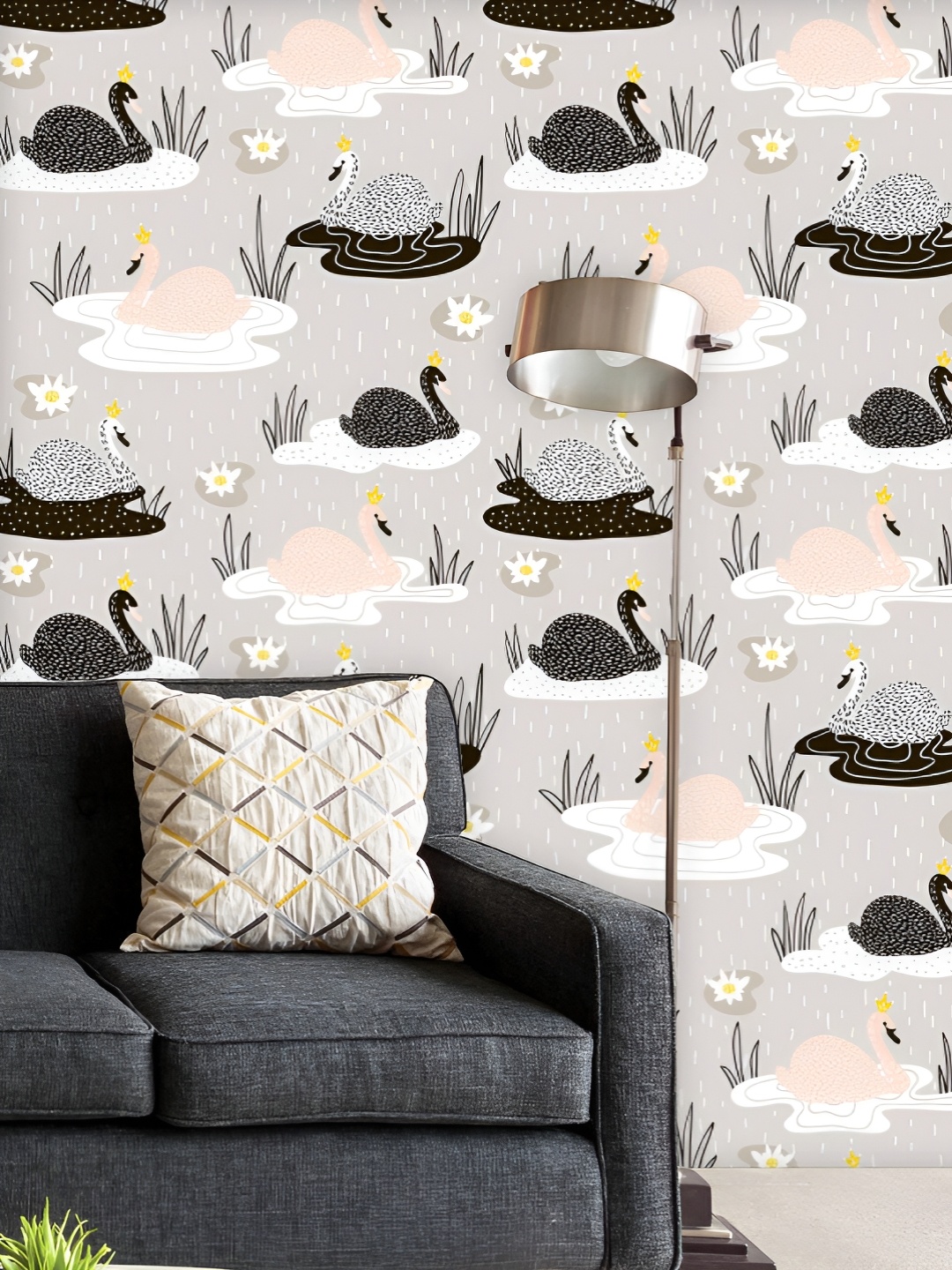 ArtzFolio Printed UV-Resistant Anti-Bacterial Hand Drawn Swan Peel & Stick Wallpaper, Multi
ArtzFolio Printed UV-Resistant Anti-Bacterial Hand Drawn Swan Peel & Stick Wallpaper, Multi
