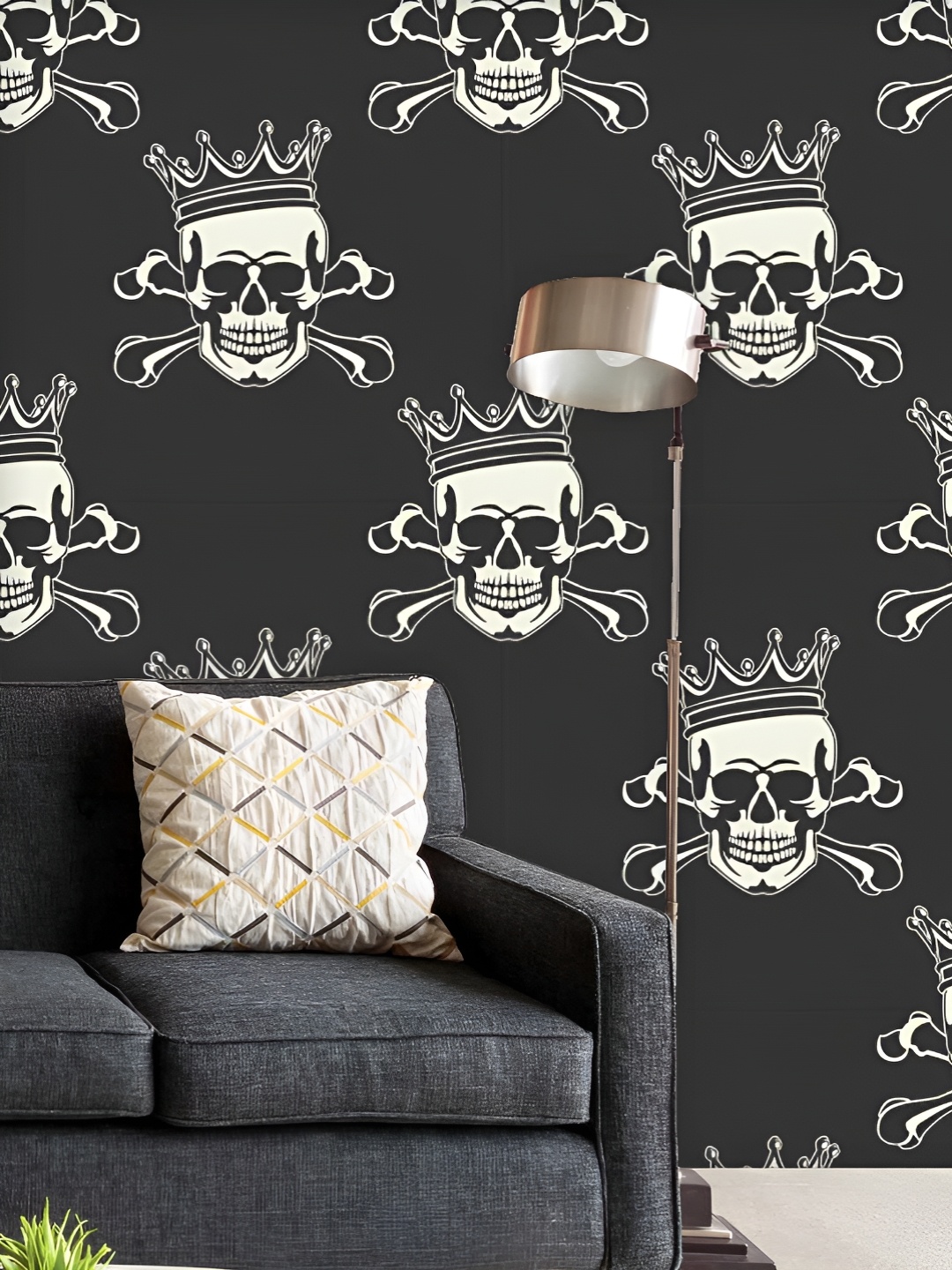 ArtzFolio Printed UV-Resistant Anti-Bacterial Crown SkullPeel & Stick Wallpaper, Multi
ArtzFolio Printed UV-Resistant Anti-Bacterial Crown SkullPeel & Stick Wallpaper, Multi