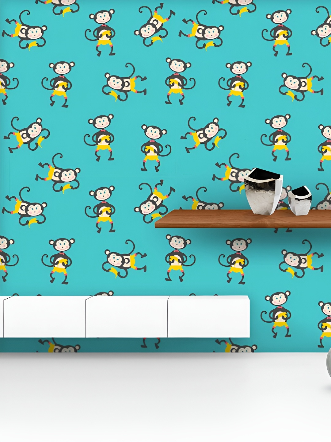 ArtzFolio Printed UV-Resistant Anti-Bacterial Kids Monkey Peel & Stick Wallpaper, Multi
ArtzFolio Printed UV-Resistant Anti-Bacterial Kids Monkey Peel & Stick Wallpaper, Multi
