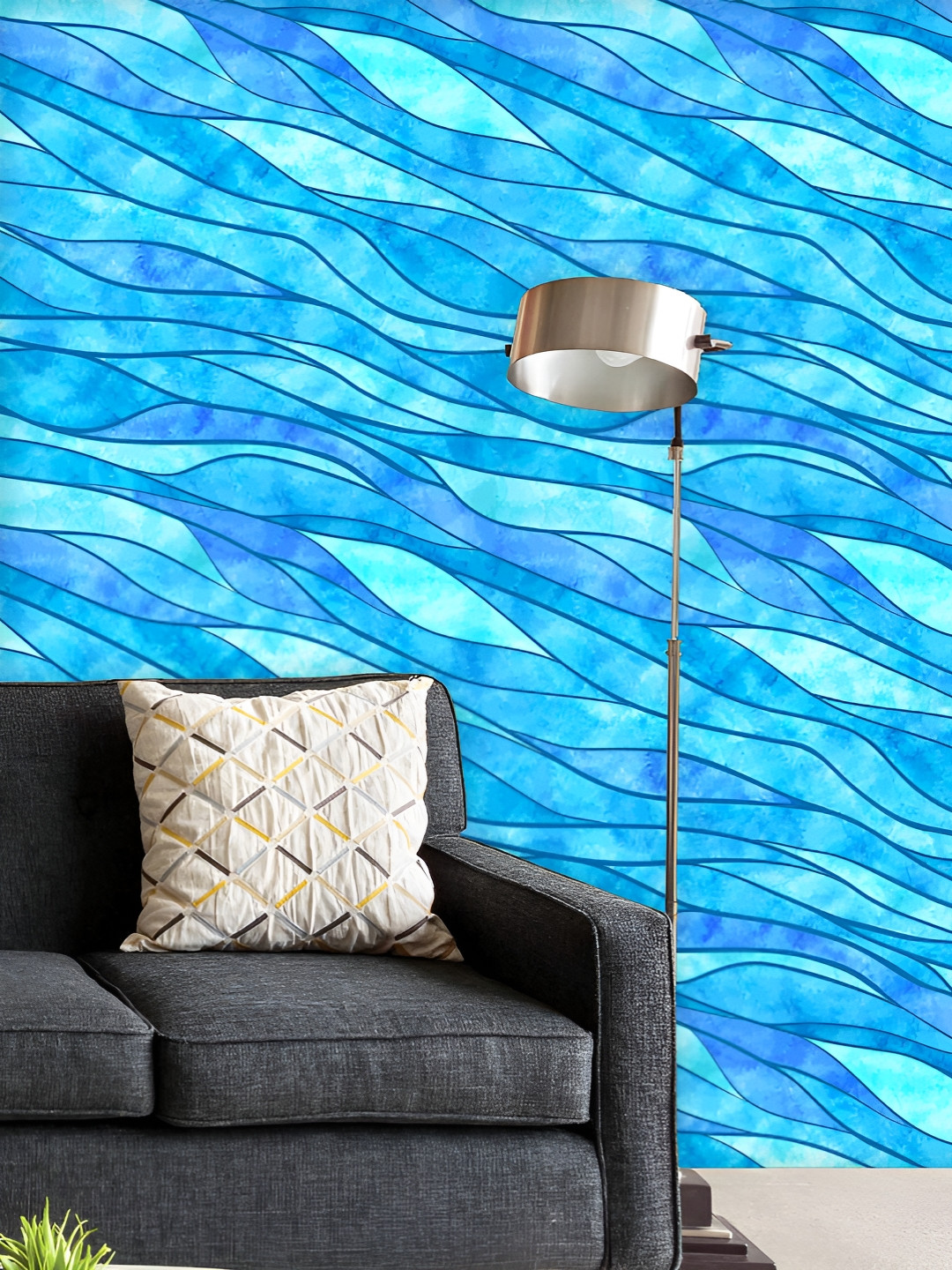 ArtzFolio Printed UV-Resistant Anti-Bacterial Watercolor Wavy Lines Peel & Stick Wallpaper, Multi
ArtzFolio Printed UV-Resistant Anti-Bacterial Watercolor Wavy Lines Peel & Stick Wallpaper, Multi