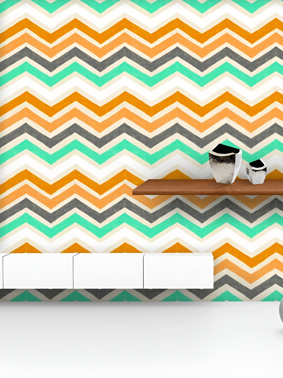 ArtzFolio Printed UV-Resistant Anti-Bacterial Hand Drawn Chevron Peel & Stick Wallpaper, Multi
ArtzFolio Printed UV-Resistant Anti-Bacterial Hand Drawn Chevron Peel & Stick Wallpaper, Multi