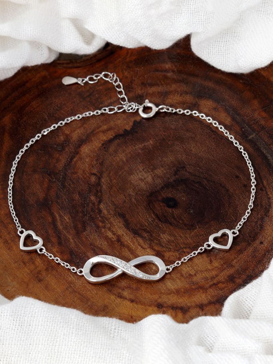 Tuanz Silver Jewelry Madhuban Infinity Alpha 925 Sterling Silver Rhodium-Plated Anklets
Tuanz Silver Jewelry Madhuban Infinity Alpha 925 Sterling Silver Rhodium-Plated Anklets