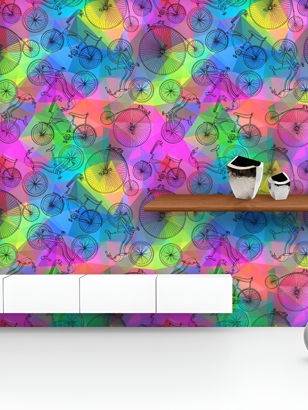 ArtzFolio Printed UV-Resistant Anti-Bacterial Bicycles Peel & Stick Wallpaper, Multi
ArtzFolio Printed UV-Resistant Anti-Bacterial Bicycles Peel & Stick Wallpaper, Multi