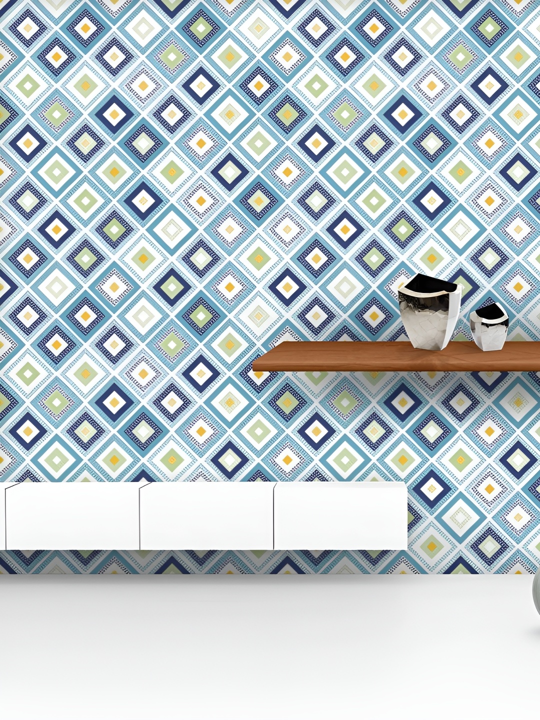 ArtzFolio Printed UV-Resistant Anti-Bacterial Dots Doodle Rhombus Peel & Stick Wallpaper, Multi
ArtzFolio Printed UV-Resistant Anti-Bacterial Dots Doodle Rhombus Peel & Stick Wallpaper, Multi