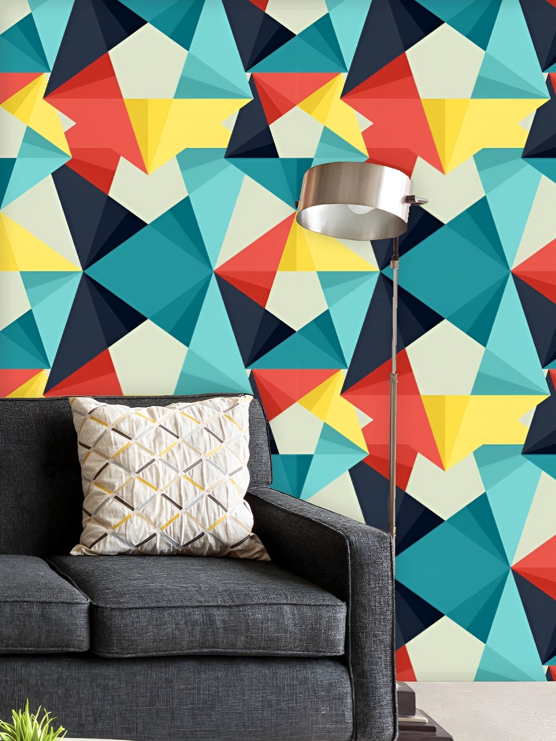 ArtzFolio Printed UV-Resistant Anti-Bacterial Abstract Colorful Triangle Peel & Stick Wallpaper, Multi
ArtzFolio Printed UV-Resistant Anti-Bacterial Abstract Colorful Triangle Peel & Stick Wallpaper, Multi