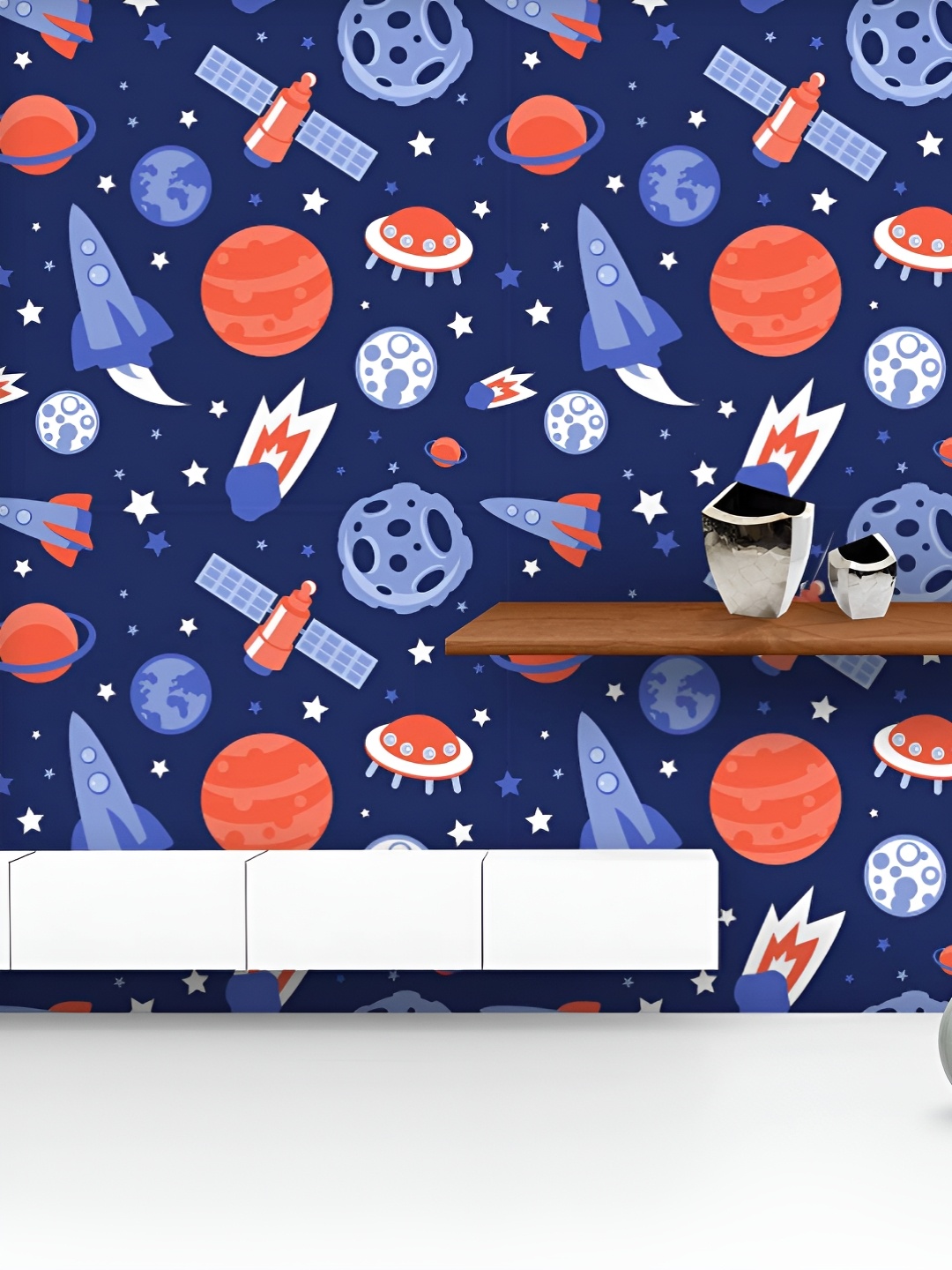ArtzFolio Printed UV-Resistant Anti-Bacterial Planets, Ships And StarsPeel & Stick Wallpaper, Multi
ArtzFolio Printed UV-Resistant Anti-Bacterial Planets, Ships And StarsPeel & Stick Wallpaper, Multi