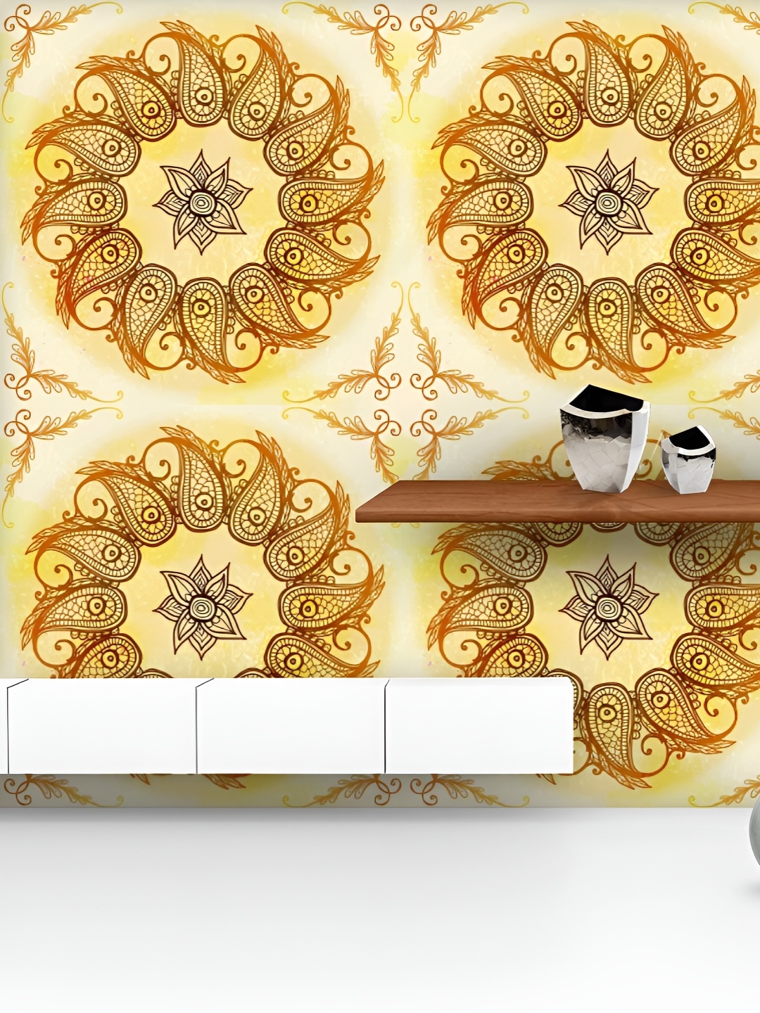 ArtzFolio Printed UV-Resistant Anti-Bacterial Ethnic Circular Ornament Peel & Stick Wallpaper, Multi
ArtzFolio Printed UV-Resistant Anti-Bacterial Ethnic Circular Ornament Peel & Stick Wallpaper, Multi