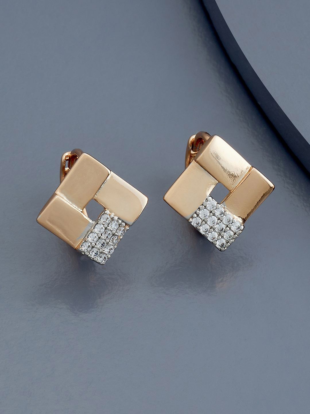Kushal's Fashion Jewellery Rodium-Rose Gold Plated Zircon Studded Square Hoop Earrings
Kushal's Fashion Jewellery Rodium-Rose Gold Plated Zircon Studded Square Hoop Earrings