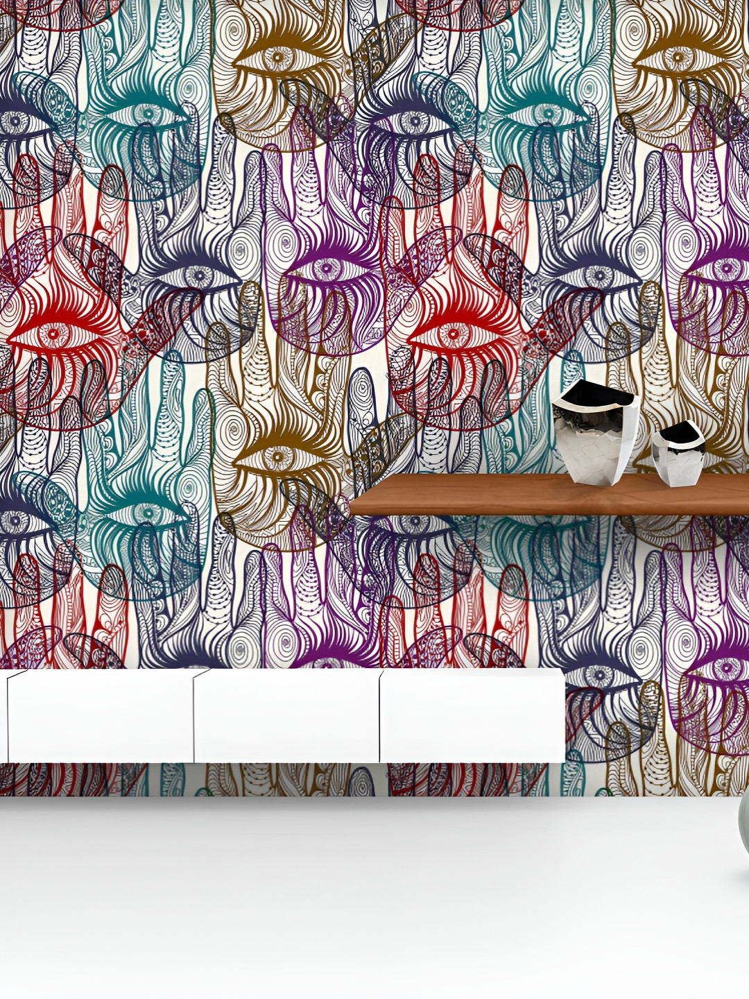 ArtzFolio Printed UV-Resistant Anti-Bacterial Mysterious Hands Peel & Stick Wallpaper, Multi
ArtzFolio Printed UV-Resistant Anti-Bacterial Mysterious Hands Peel & Stick Wallpaper, Multi