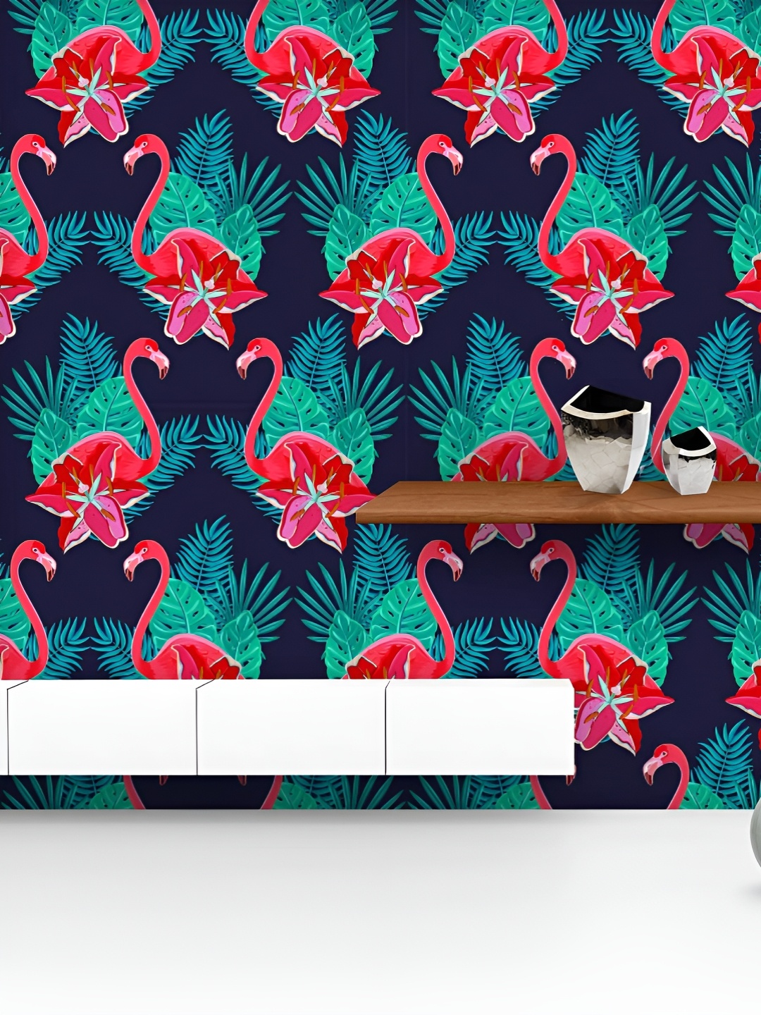 ArtzFolio Printed UV-Resistant Anti-Bacterial Hawaiian Flamingo Birds Tropical Flowers Peel & Stick Wallpaper, Multi
ArtzFolio Printed UV-Resistant Anti-Bacterial Hawaiian Flamingo Birds Tropical Flowers Peel & Stick Wallpaper, Multi