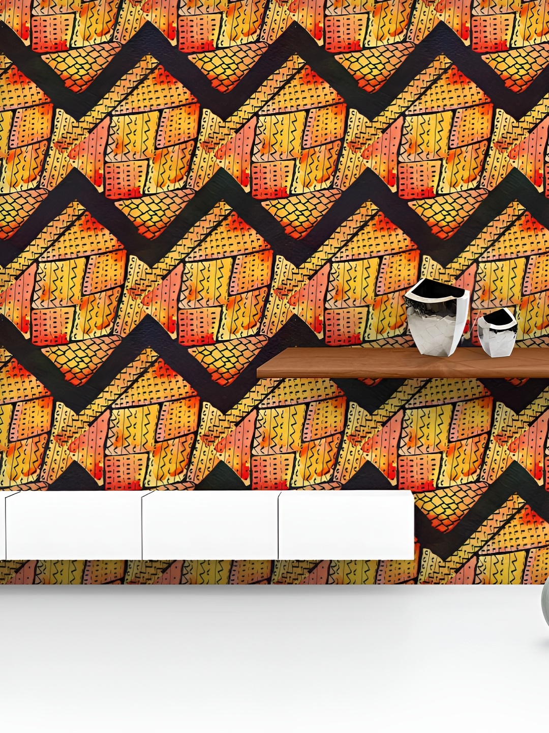 ArtzFolio Printed UV-Resistant Anti-Bacterial Abstract Geometric Pattern Peel & Stick Wallpaper, Multi
ArtzFolio Printed UV-Resistant Anti-Bacterial Abstract Geometric Pattern Peel & Stick Wallpaper, Multi