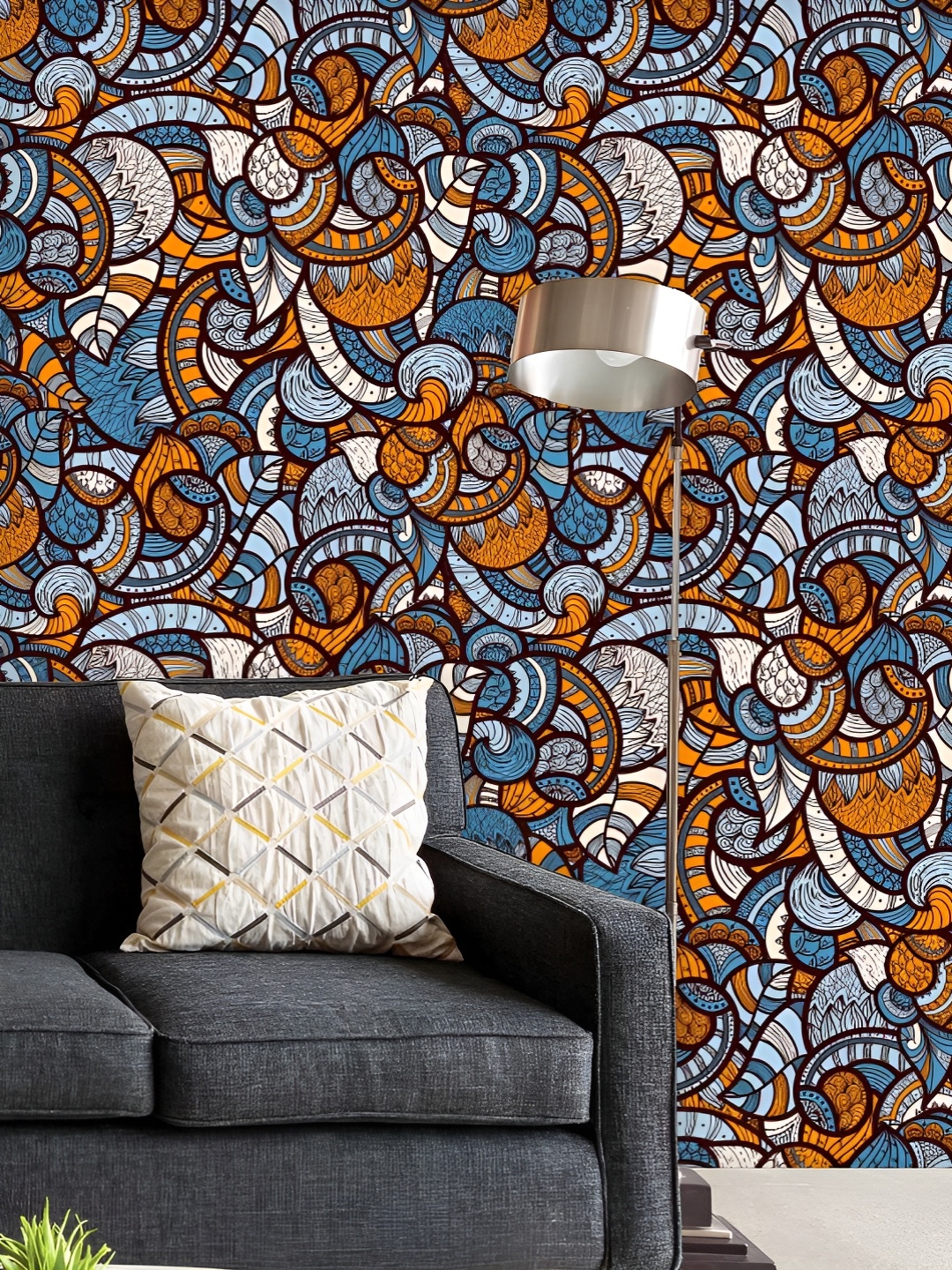 ArtzFolio Printed UV-Resistant Anti-Bacterial Ethnic Doodle Peel & Stick Wallpaper, Multi
ArtzFolio Printed UV-Resistant Anti-Bacterial Ethnic Doodle Peel & Stick Wallpaper, Multi