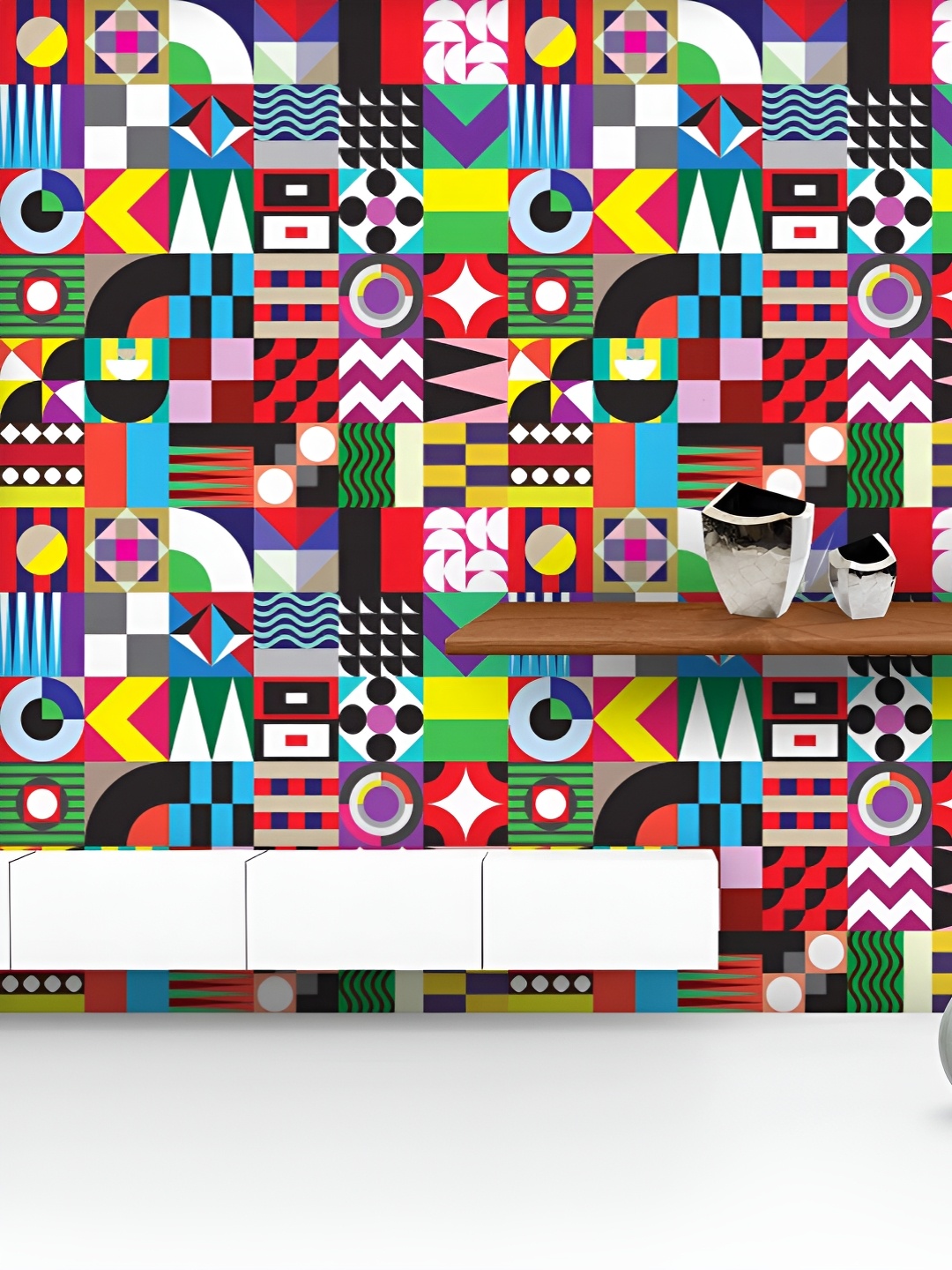 ArtzFolio Printed UV-Resistant Anti-Bacterial Geometric Mosaic Peel & Stick Wallpaper, Multi
ArtzFolio Printed UV-Resistant Anti-Bacterial Geometric Mosaic Peel & Stick Wallpaper, Multi