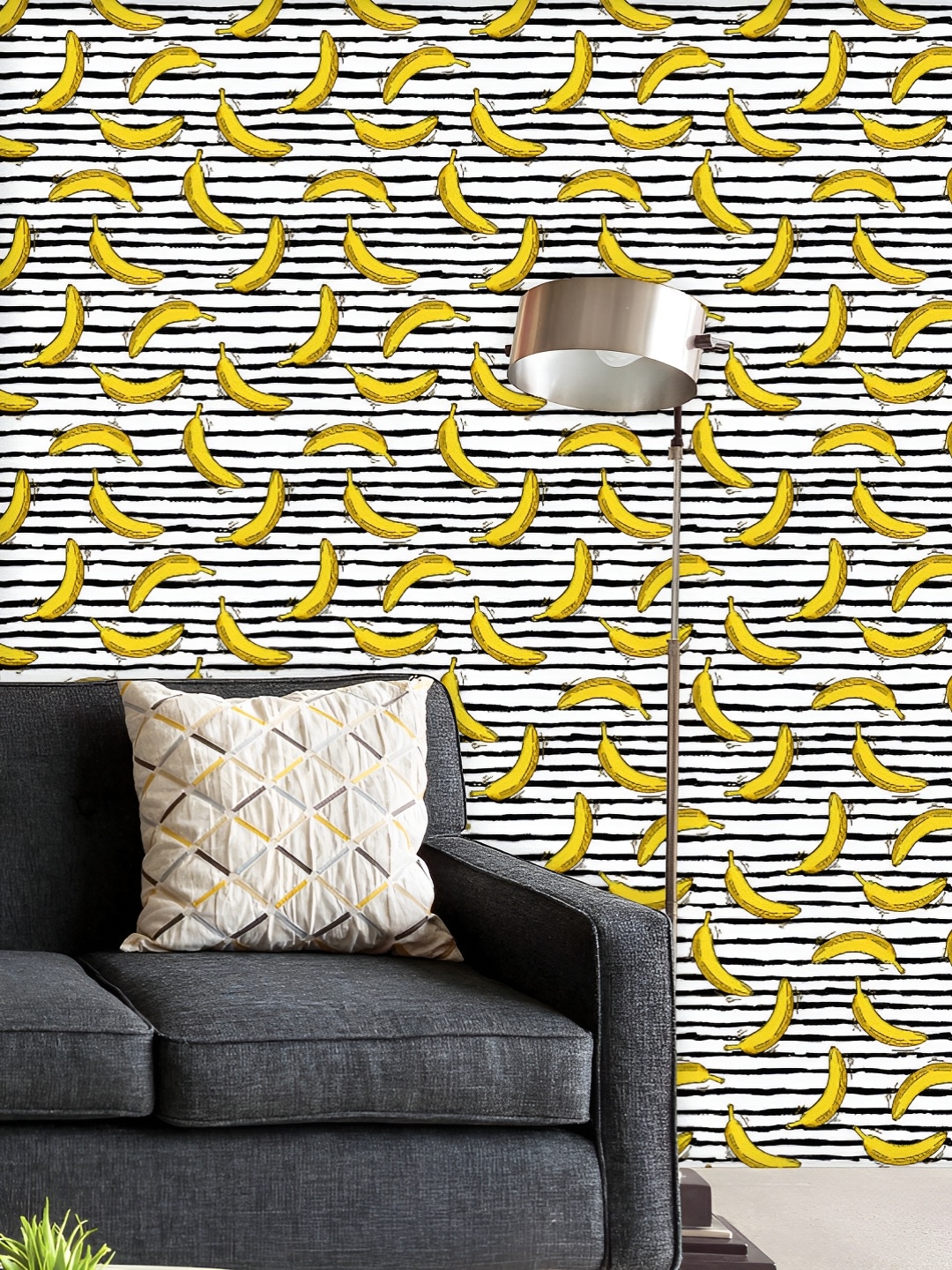ArtzFolio Printed UV-Resistant Anti-Bacterial Summer Bananas Pattern Peel & Stick Wallpaper, Multi
ArtzFolio Printed UV-Resistant Anti-Bacterial Summer Bananas Pattern Peel & Stick Wallpaper, Multi