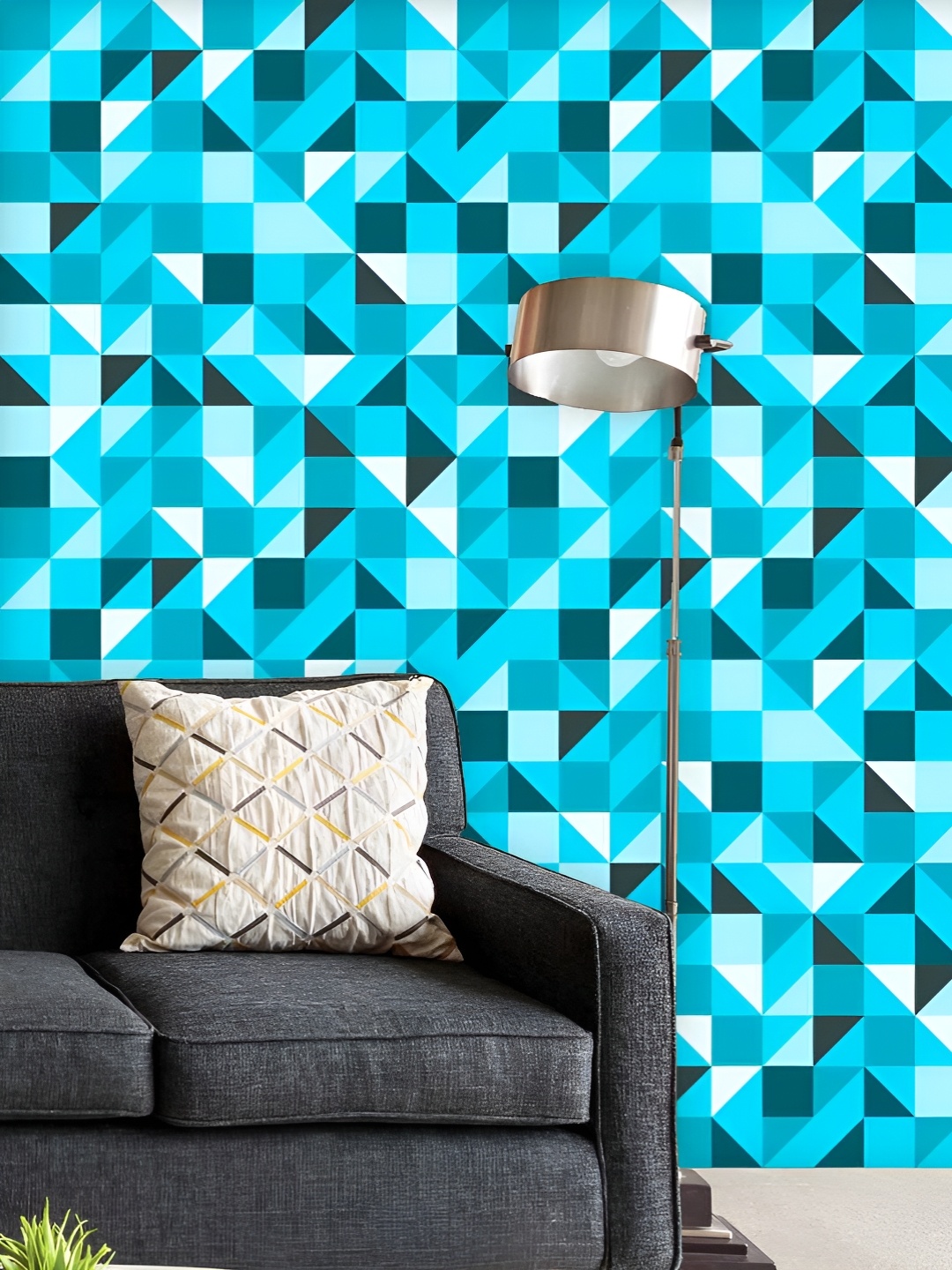 ArtzFolio Printed UV-Resistant Anti-Bacterial Blue TrianglePeel & Stick Wallpaper, Multi
ArtzFolio Printed UV-Resistant Anti-Bacterial Blue TrianglePeel & Stick Wallpaper, Multi