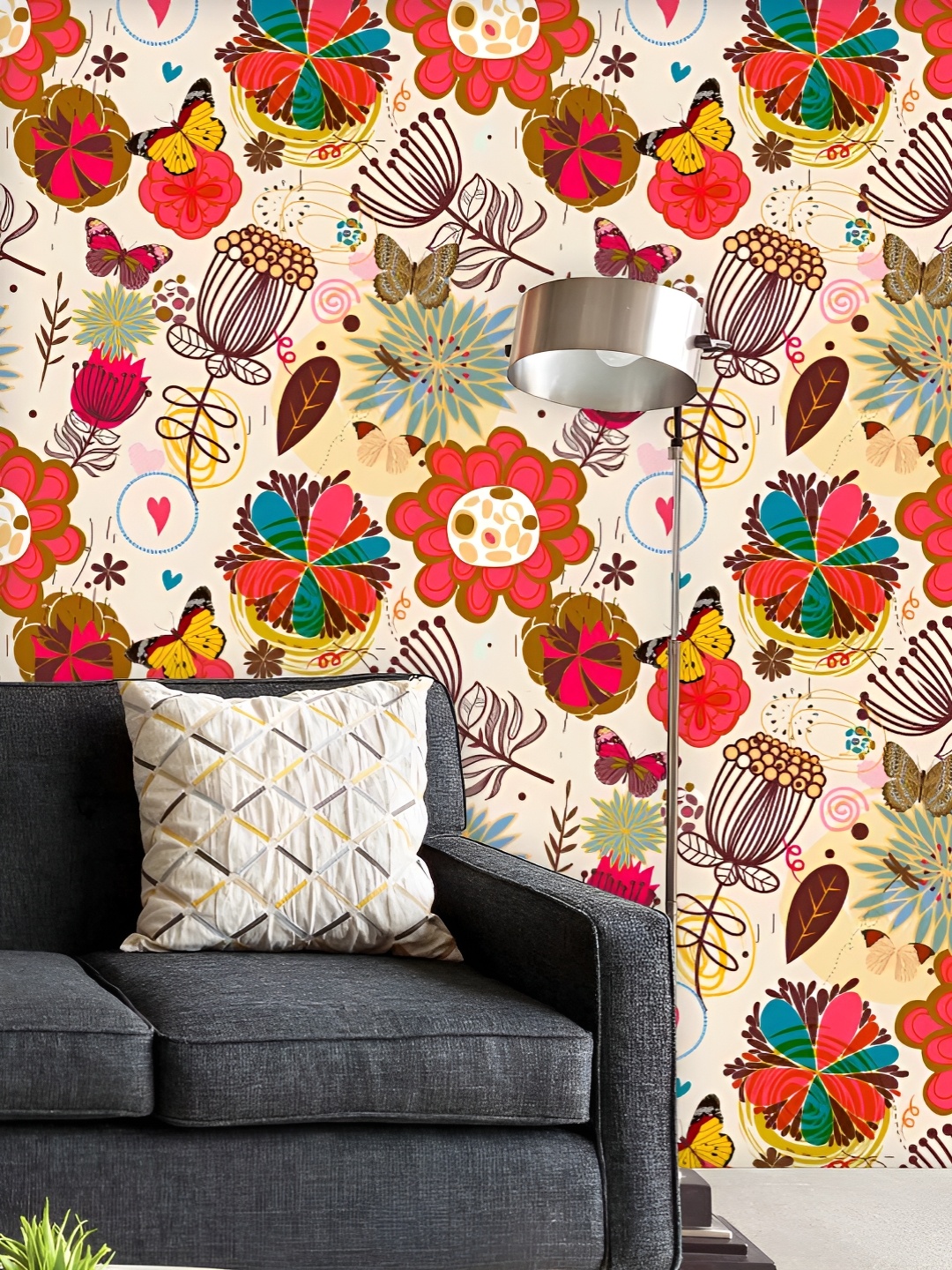 ArtzFolio Printed UV-Resistant Anti-Bacterial Floral Pattern Peel & Stick Wallpaper, Multi
ArtzFolio Printed UV-Resistant Anti-Bacterial Floral Pattern Peel & Stick Wallpaper, Multi