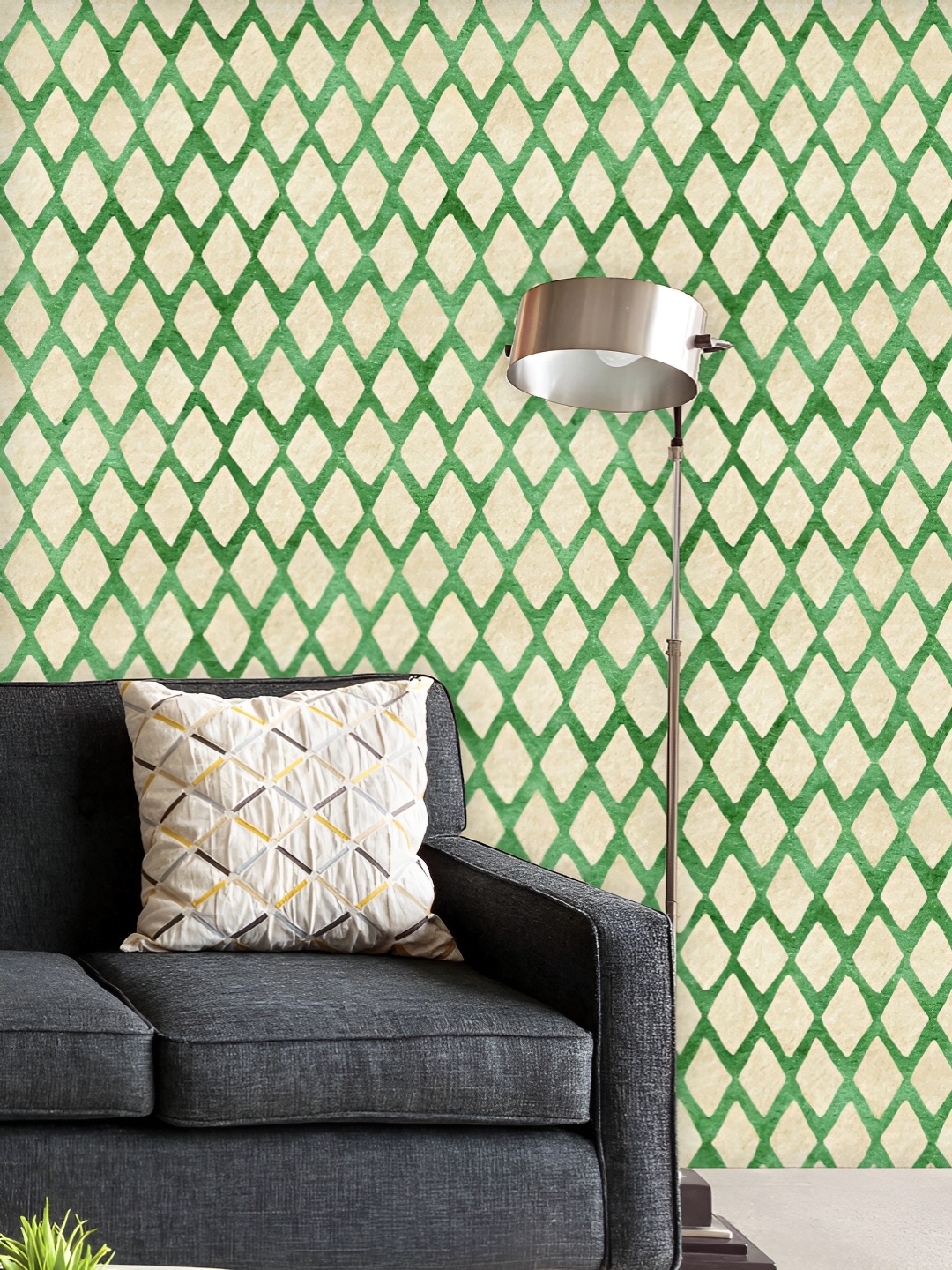 ArtzFolio Printed UV-Resistant Anti-Bacterial Green Harlequin Peel & Stick Wallpaper, Multi
ArtzFolio Printed UV-Resistant Anti-Bacterial Green Harlequin Peel & Stick Wallpaper, Multi