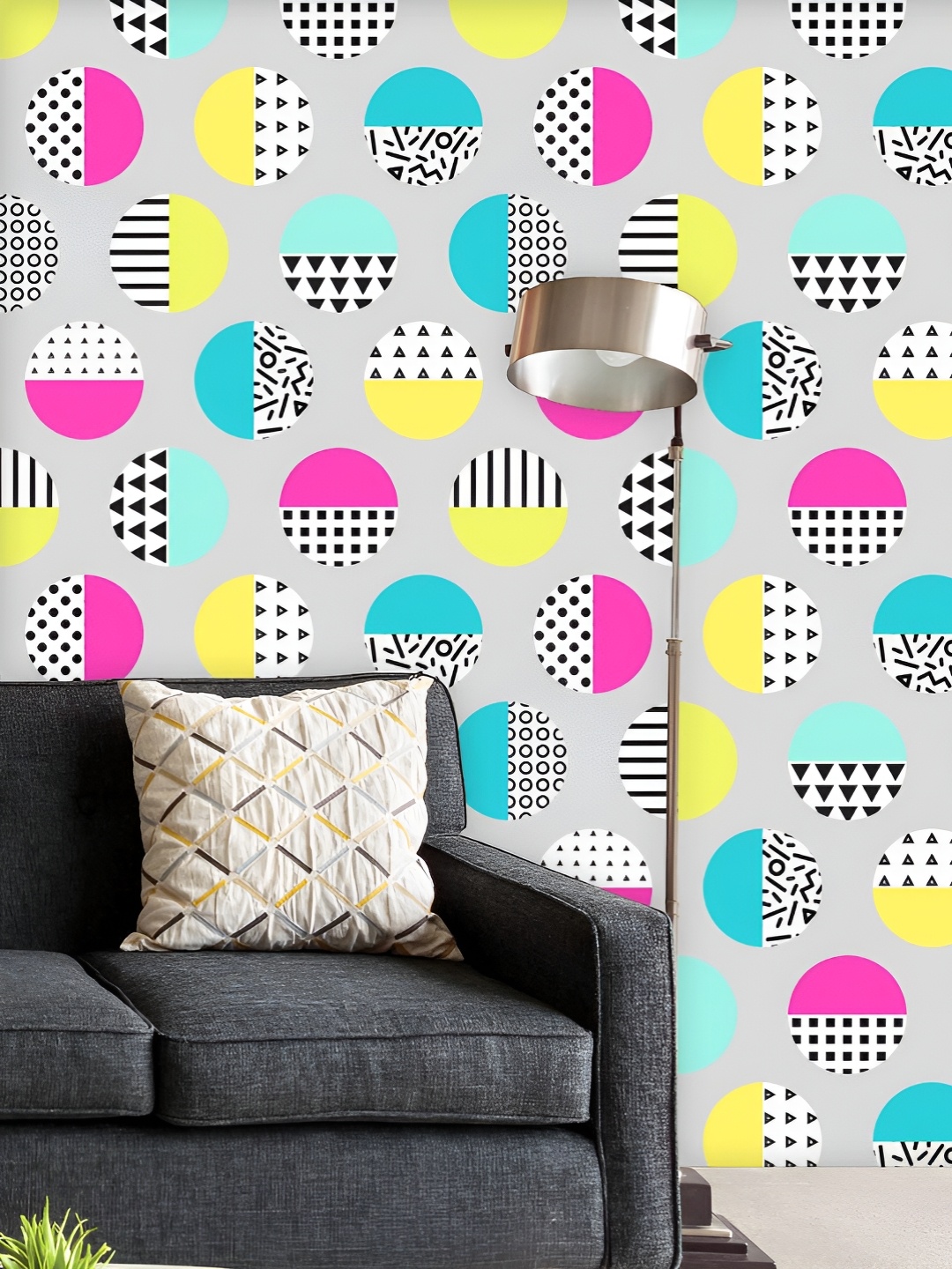 ArtzFolio Printed UV-Resistant Anti-Bacterial Geometric Circles Peel & Stick Wallpaper, Multi
ArtzFolio Printed UV-Resistant Anti-Bacterial Geometric Circles Peel & Stick Wallpaper, Multi