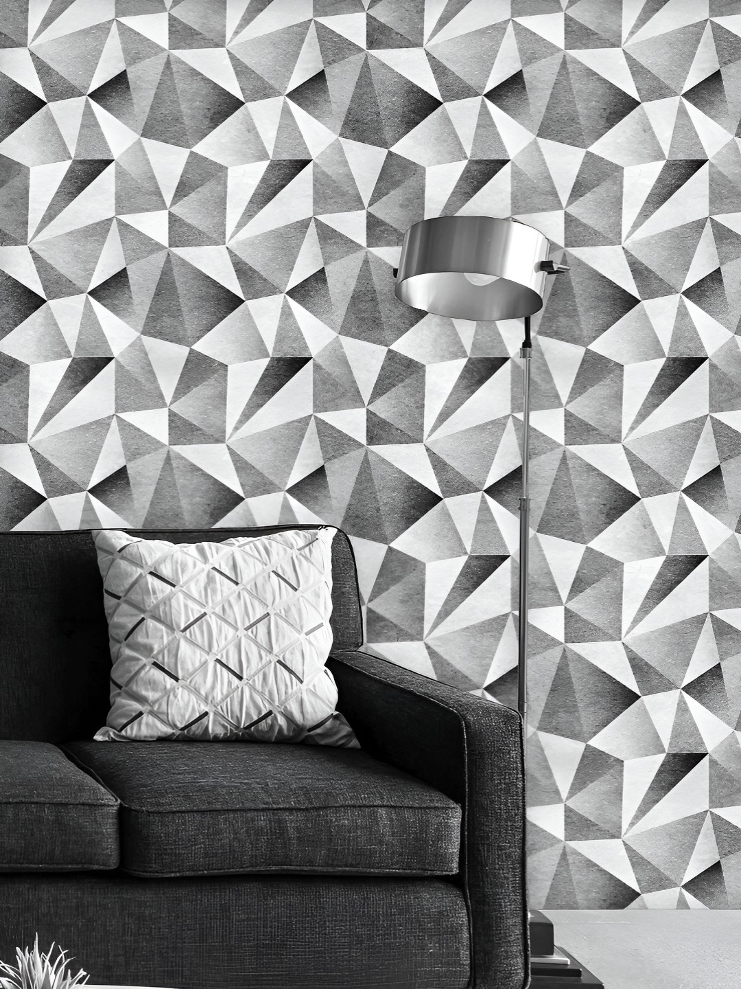ArtzFolio Printed UV-Resistant Anti-Bacterial Grey Triangular Mosaics Peel & Stick Wallpaper, Multi
ArtzFolio Printed UV-Resistant Anti-Bacterial Grey Triangular Mosaics Peel & Stick Wallpaper, Multi