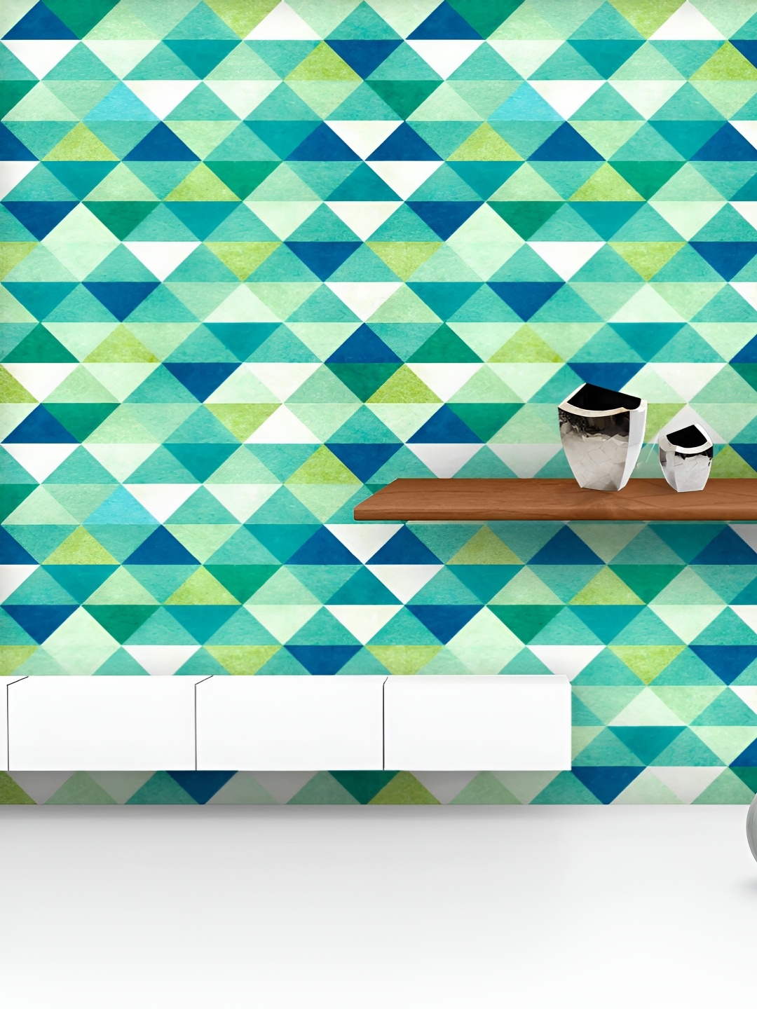 ArtzFolio Printed UV-Resistant Anti-Bacterial Blue Triangles Peel & Stick Wallpaper, Multi
ArtzFolio Printed UV-Resistant Anti-Bacterial Blue Triangles Peel & Stick Wallpaper, Multi