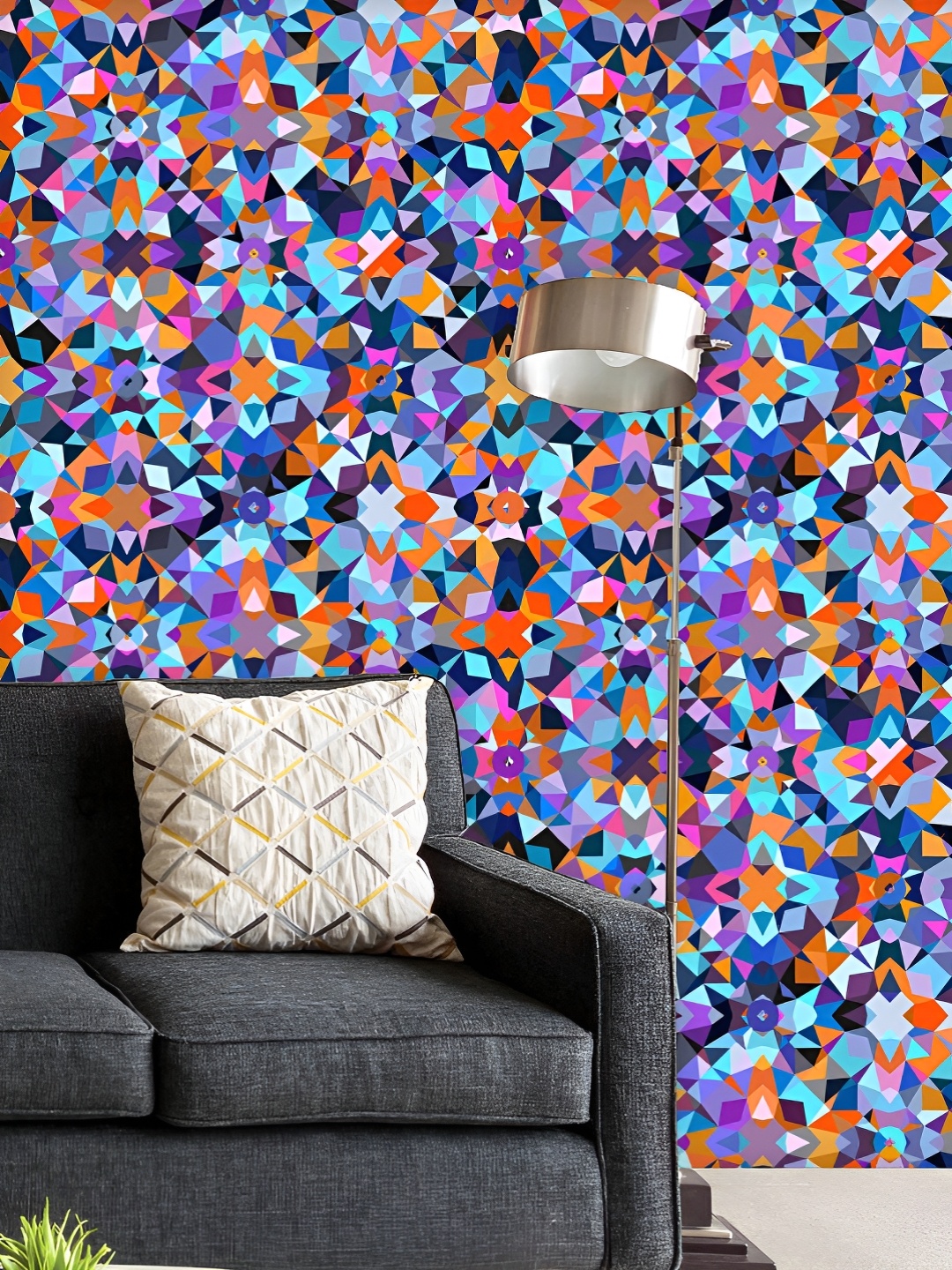 ArtzFolio Printed UV-Resistant Anti-Bacterial Colorful Geometric Art Peel & Stick Wallpaper, Multi
ArtzFolio Printed UV-Resistant Anti-Bacterial Colorful Geometric Art Peel & Stick Wallpaper, Multi