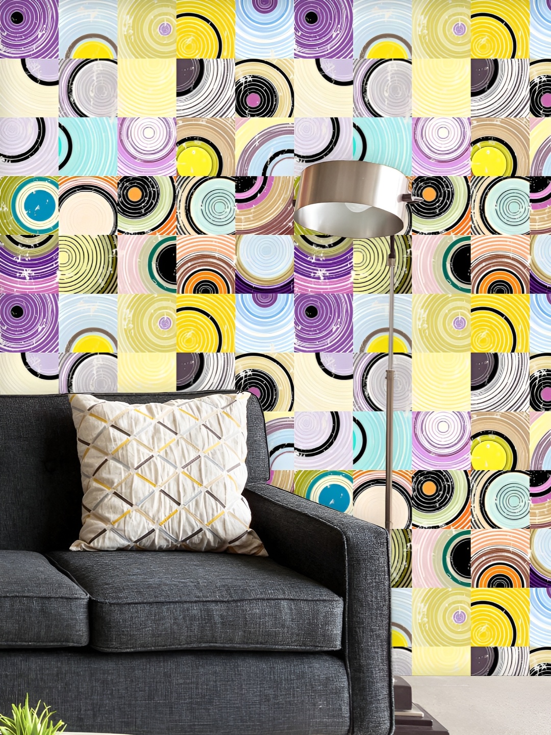 ArtzFolio Printed UV-Resistant Anti-Bacterial Circles, Squares Strokes Pattern Peel & Stick Wallpaper, Multi
ArtzFolio Printed UV-Resistant Anti-Bacterial Circles, Squares Strokes Pattern Peel & Stick Wallpaper, Multi