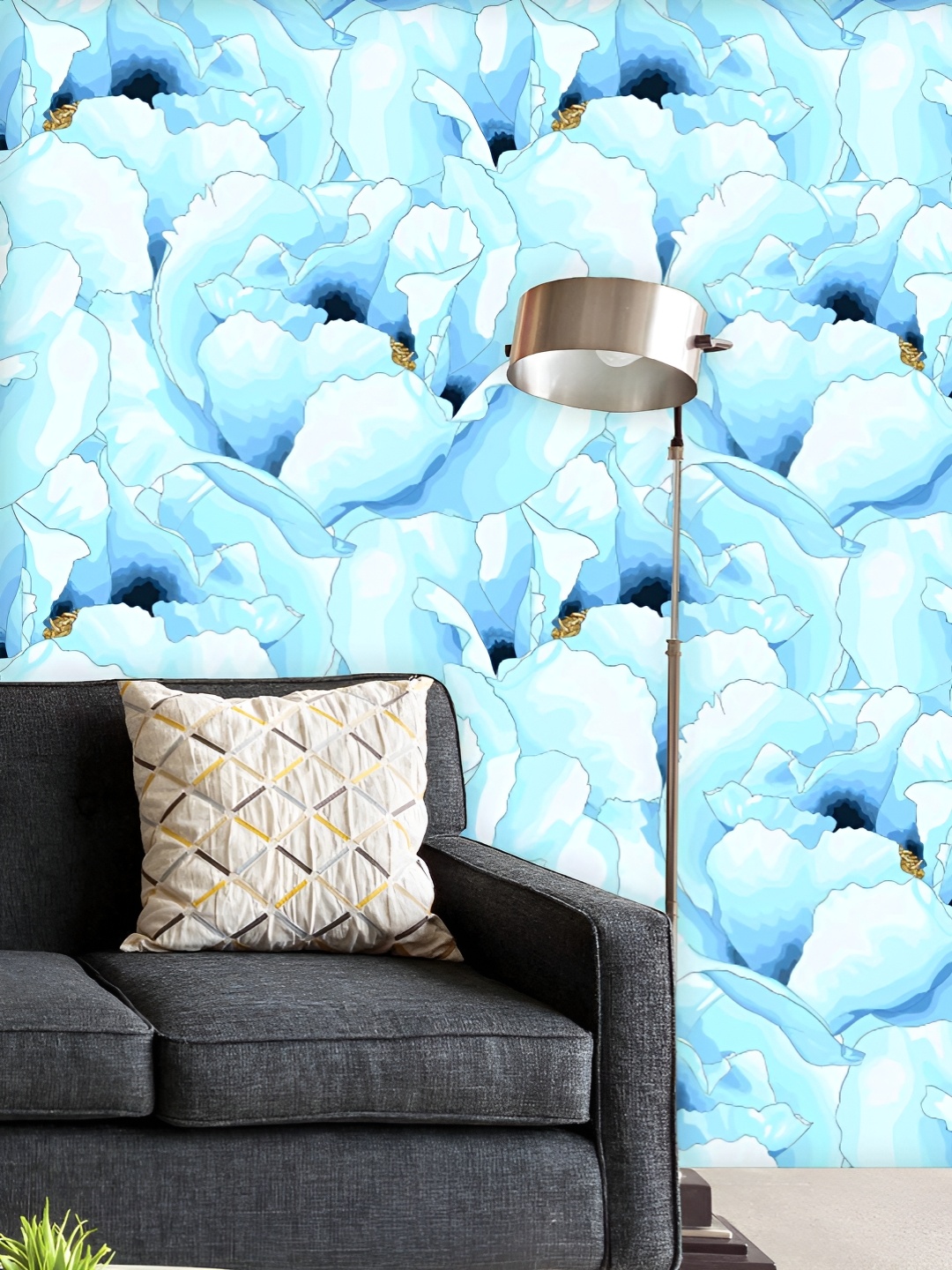 ArtzFolio Printed UV-Resistant Anti-Bacterial Blue Flowers Peel & Stick Wallpaper, Multi
ArtzFolio Printed UV-Resistant Anti-Bacterial Blue Flowers Peel & Stick Wallpaper, Multi