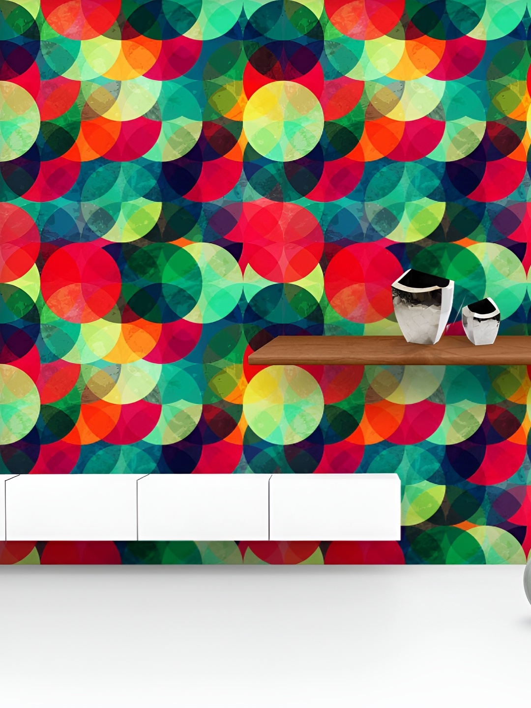 ArtzFolio Printed UV-Resistant Anti-Bacterial Colorful Grunge Circle Peel & Stick Wallpaper, Multi
ArtzFolio Printed UV-Resistant Anti-Bacterial Colorful Grunge Circle Peel & Stick Wallpaper, Multi