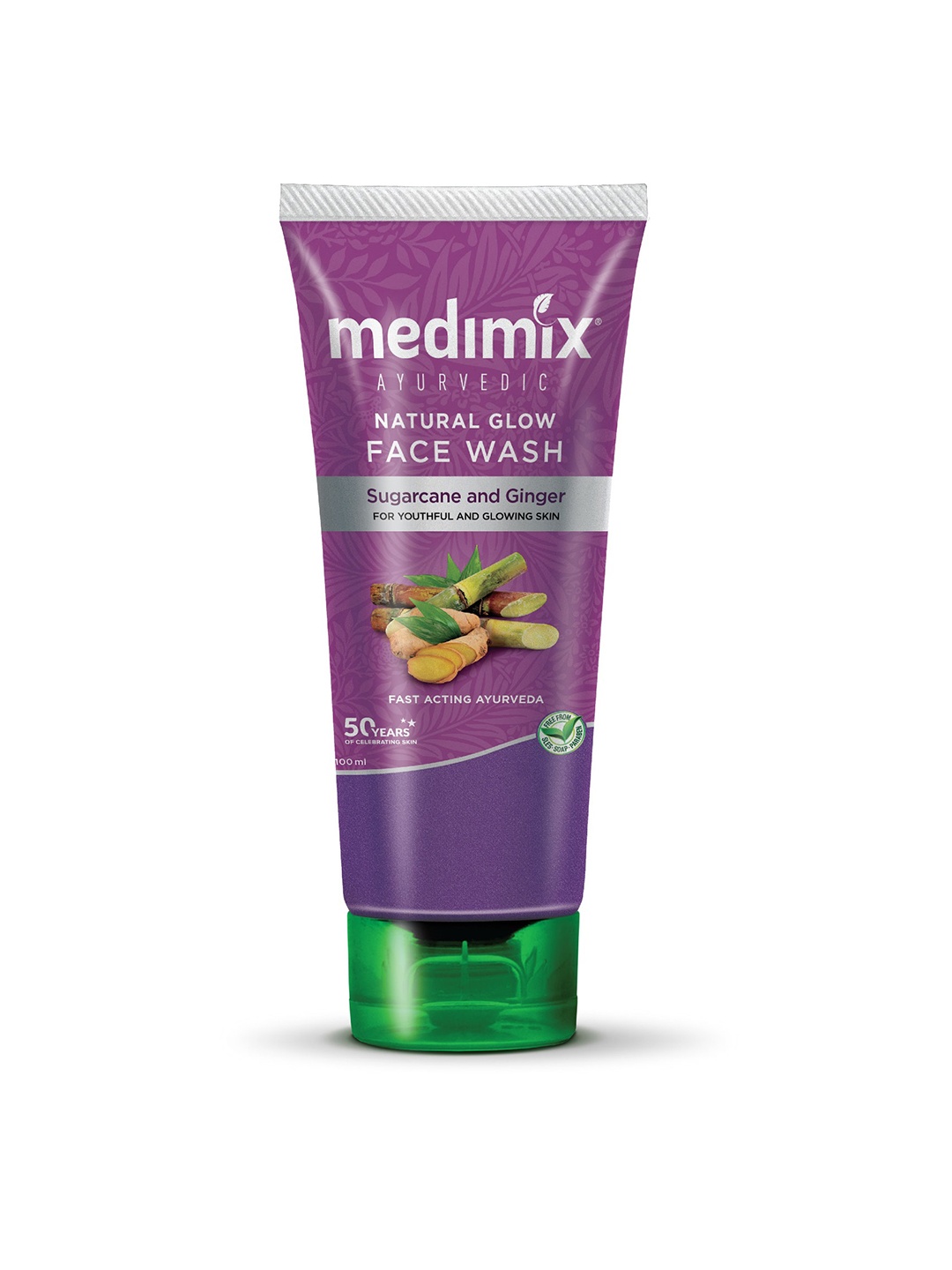 medimix AYURVEDIC Natural Glow Face Wash with Sugarcane & Ginger - 100 ml, Purple
medimix AYURVEDIC Natural Glow Face Wash with Sugarcane & Ginger - 100 ml, Purple