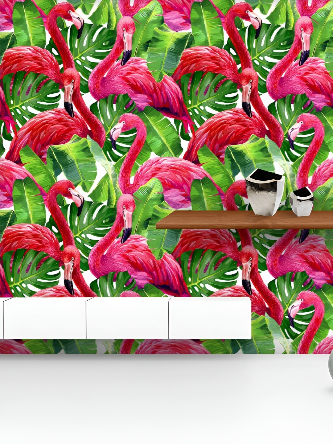 ArtzFolio Printed UV-Resistant Anti-Bacterial Tropical Pink Flamingo Monstera Leafs Pattern Peel & Stick Wallpaper, Multi
ArtzFolio Printed UV-Resistant Anti-Bacterial Tropical Pink Flamingo Monstera Leafs Pattern Peel & Stick Wallpaper, Multi