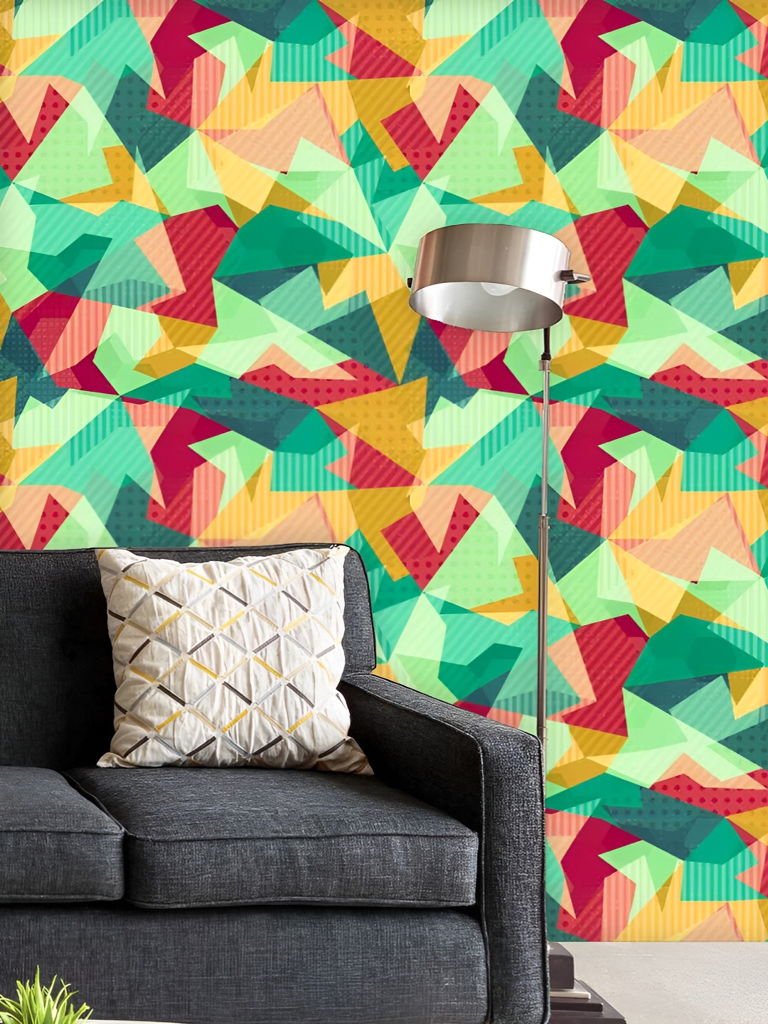 ArtzFolio Printed UV-Resistant Anti-Bacterial Retro MosaicPeel & Stick Wallpaper, Multi 
ArtzFolio Printed UV-Resistant Anti-Bacterial Retro MosaicPeel & Stick Wallpaper, Multi