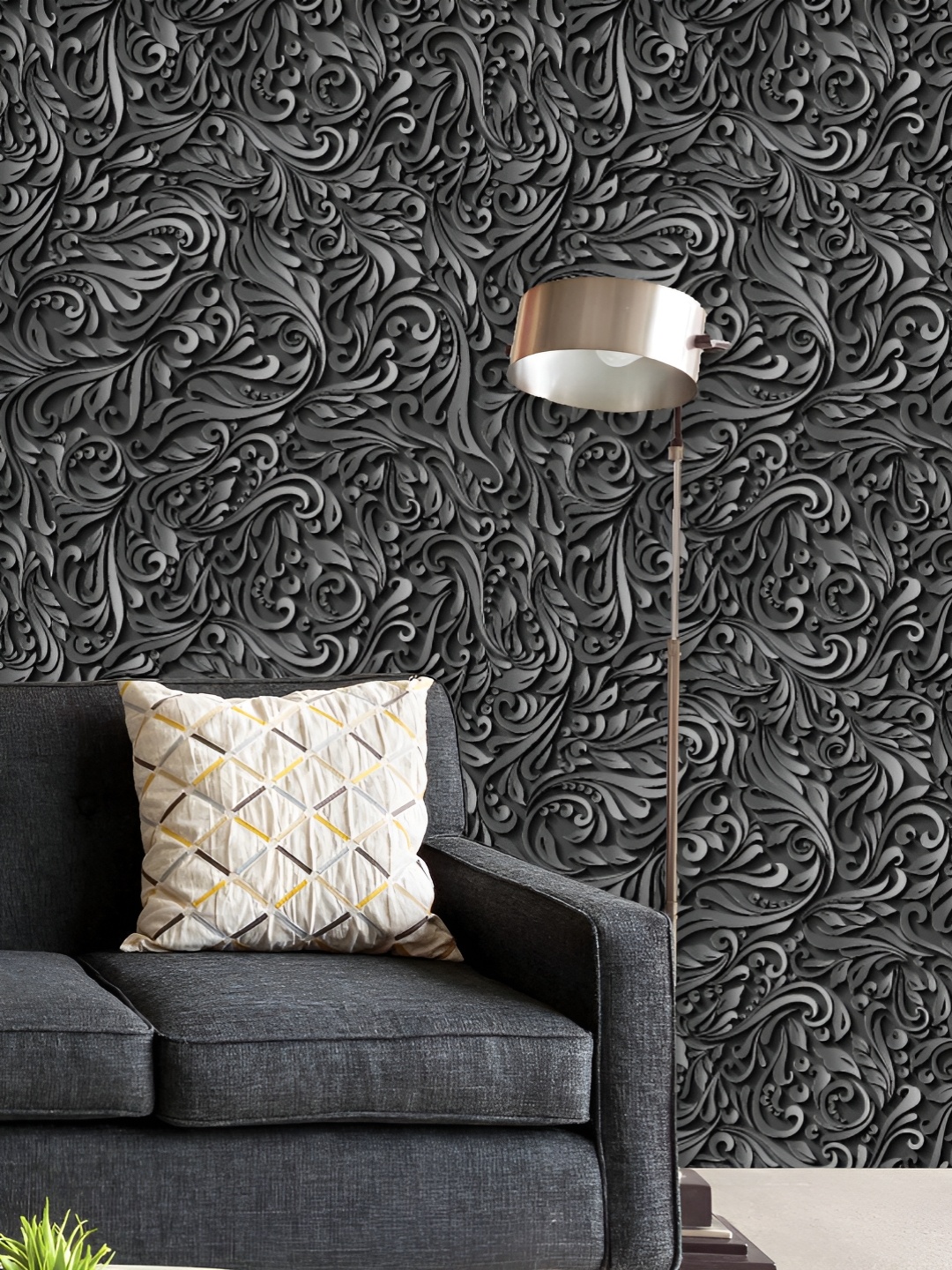 ArtzFolio Printed UV-Resistant Anti-Bacterial Abstract Black Floral Vine Pattern Peel & Stick Wallpaper, Multi
ArtzFolio Printed UV-Resistant Anti-Bacterial Abstract Black Floral Vine Pattern Peel & Stick Wallpaper, Multi