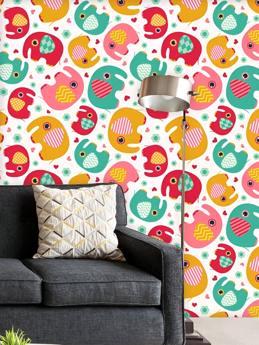 ArtzFolio Printed UV-Resistant Anti-Bacterial Elephant Cartoon Peel & Stick Wallpaper, Multi
ArtzFolio Printed UV-Resistant Anti-Bacterial Elephant Cartoon Peel & Stick Wallpaper, Multi