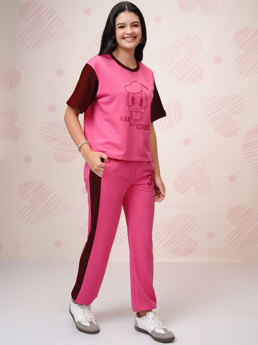 Tokyo Talkies Pink Disney Mickey Mouse Printed Round Neck Pure Cotton T Shirt & Trouser
Tokyo Talkies Pink Disney Mickey Mouse Printed Round Neck Pure Cotton T Shirt & Trouser