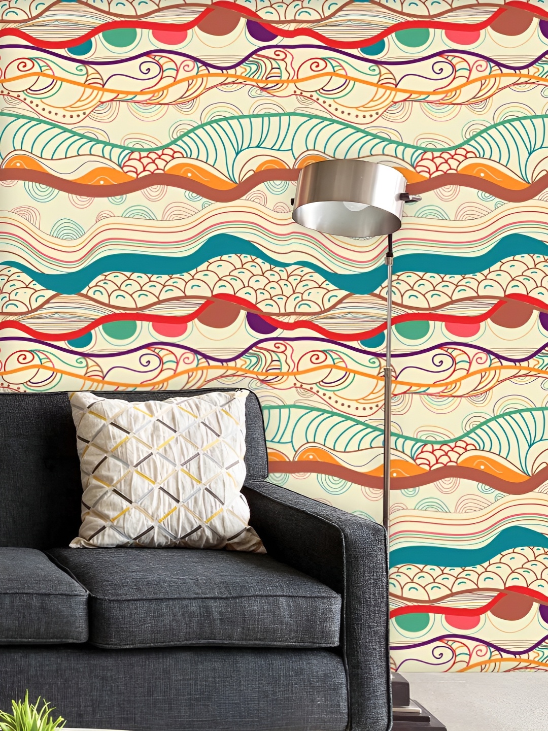 ArtzFolio Printed UV-Resistant Anti-Bacterial Waves DrawingPeel & Stick Wallpaper, Multi
ArtzFolio Printed UV-Resistant Anti-Bacterial Waves DrawingPeel & Stick Wallpaper, Multi