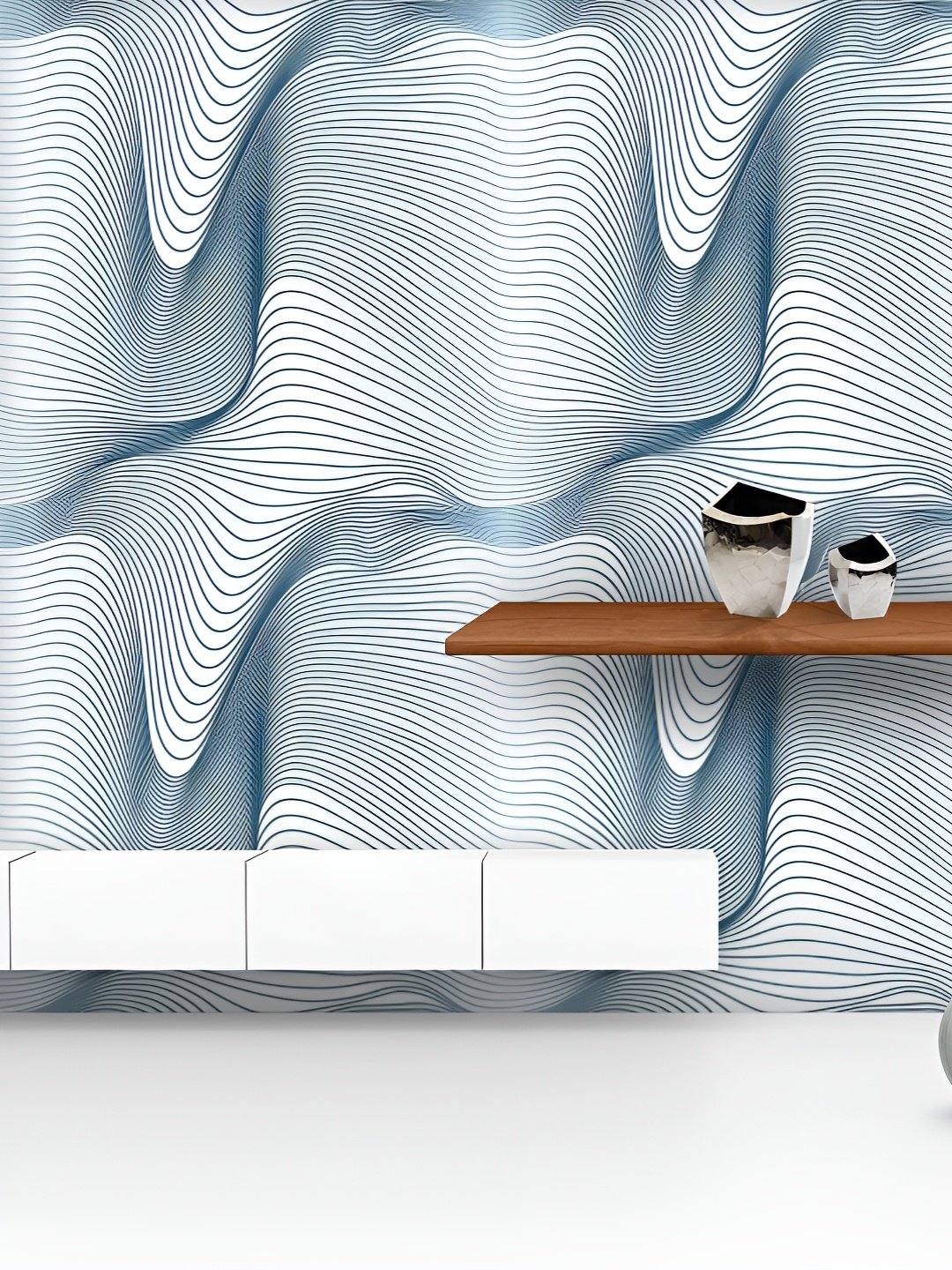 ArtzFolio Printed UV-Resistant Anti-Bacterial Abstract Wavy Lines Peel & Stick Wallpaper, Multi
ArtzFolio Printed UV-Resistant Anti-Bacterial Abstract Wavy Lines Peel & Stick Wallpaper, Multi