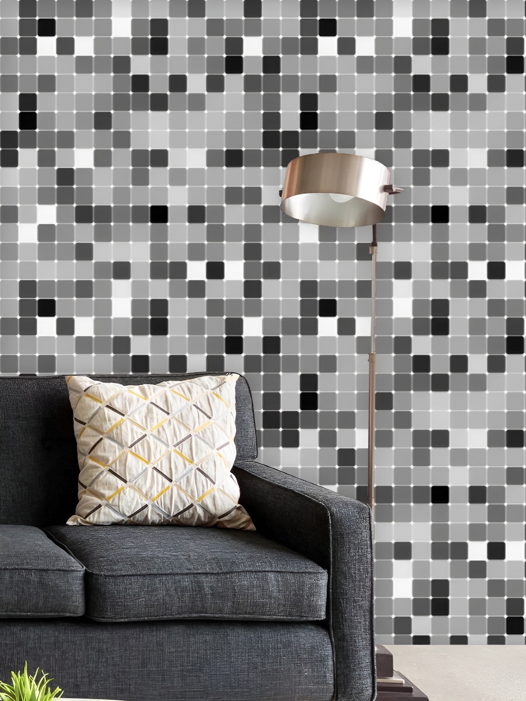 ArtzFolio Printed UV-Resistant Anti-Bacterial Black &Amp; White SquarePeel & Stick Wallpaper, Multi
ArtzFolio Printed UV-Resistant Anti-Bacterial Black &Amp; White SquarePeel & Stick Wallpaper, Multi
