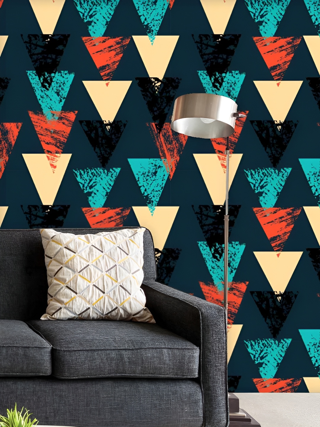ArtzFolio Printed UV-Resistant Anti-Bacterial Triangled Peel & Stick Wallpaper, Multi
ArtzFolio Printed UV-Resistant Anti-Bacterial Triangled Peel & Stick Wallpaper, Multi