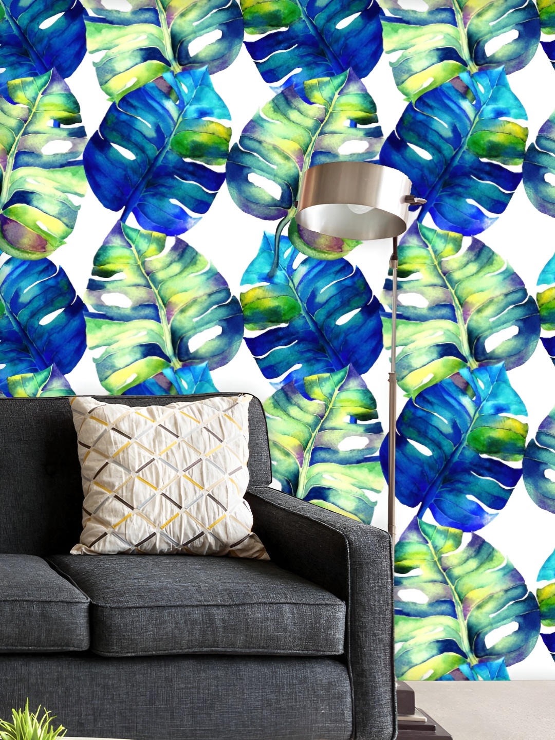 ArtzFolio Printed UV-Resistant Anti-Bacterial Watercolor Floral Leaves Peel & Stick Wallpaper, Multi
ArtzFolio Printed UV-Resistant Anti-Bacterial Watercolor Floral Leaves Peel & Stick Wallpaper, Multi