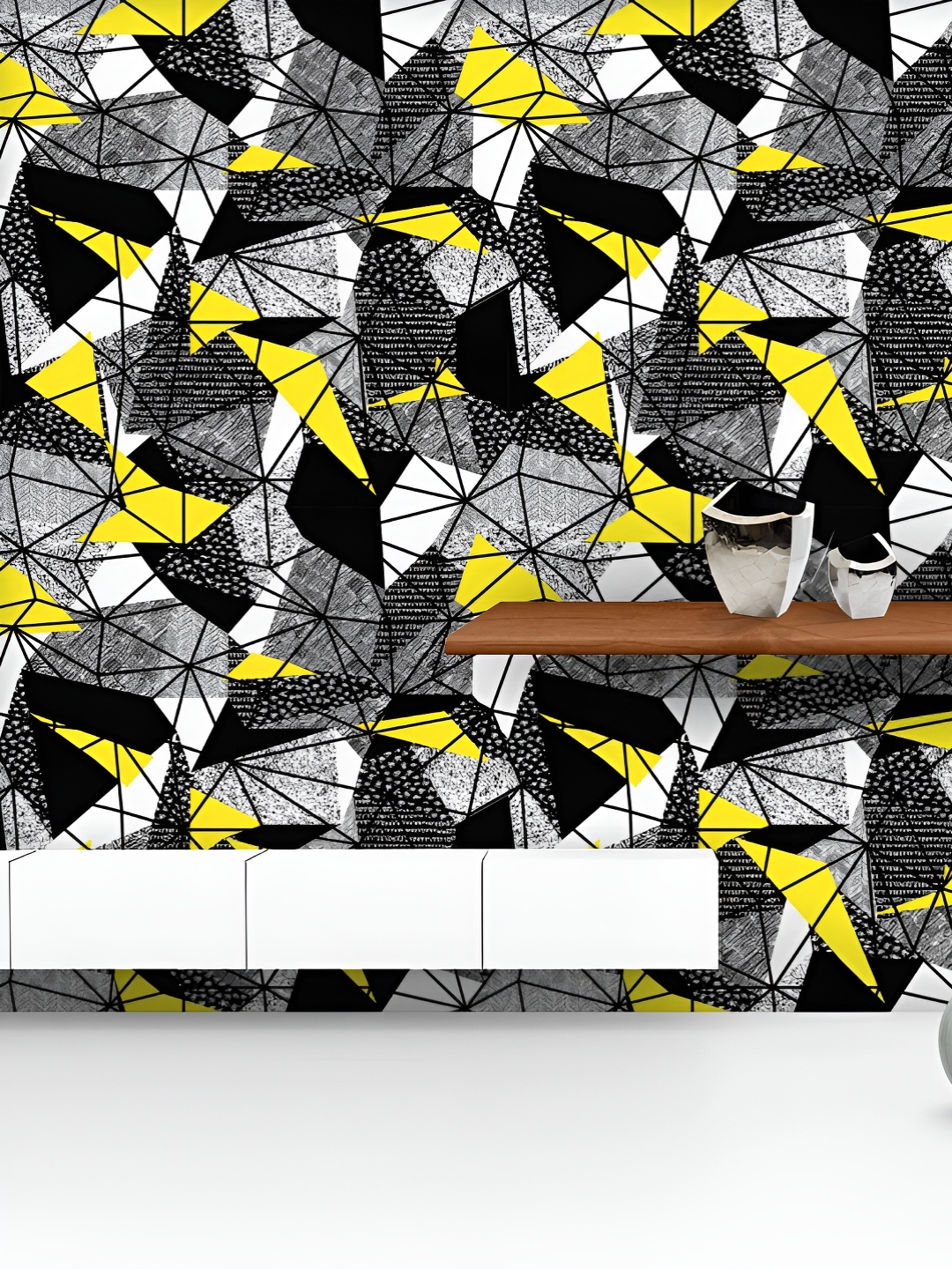 ArtzFolio Printed UV-Resistant Anti-Bacterial Triangles Pattern Peel & Stick Wallpaper, Multi
ArtzFolio Printed UV-Resistant Anti-Bacterial Triangles Pattern Peel & Stick Wallpaper, Multi
