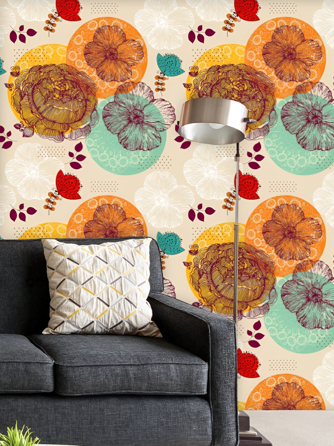 ArtzFolio Printed UV-Resistant Anti-Bacterial Floral Pattern Peel & Stick Wallpaper, Multi
ArtzFolio Printed UV-Resistant Anti-Bacterial Floral Pattern Peel & Stick Wallpaper, Multi