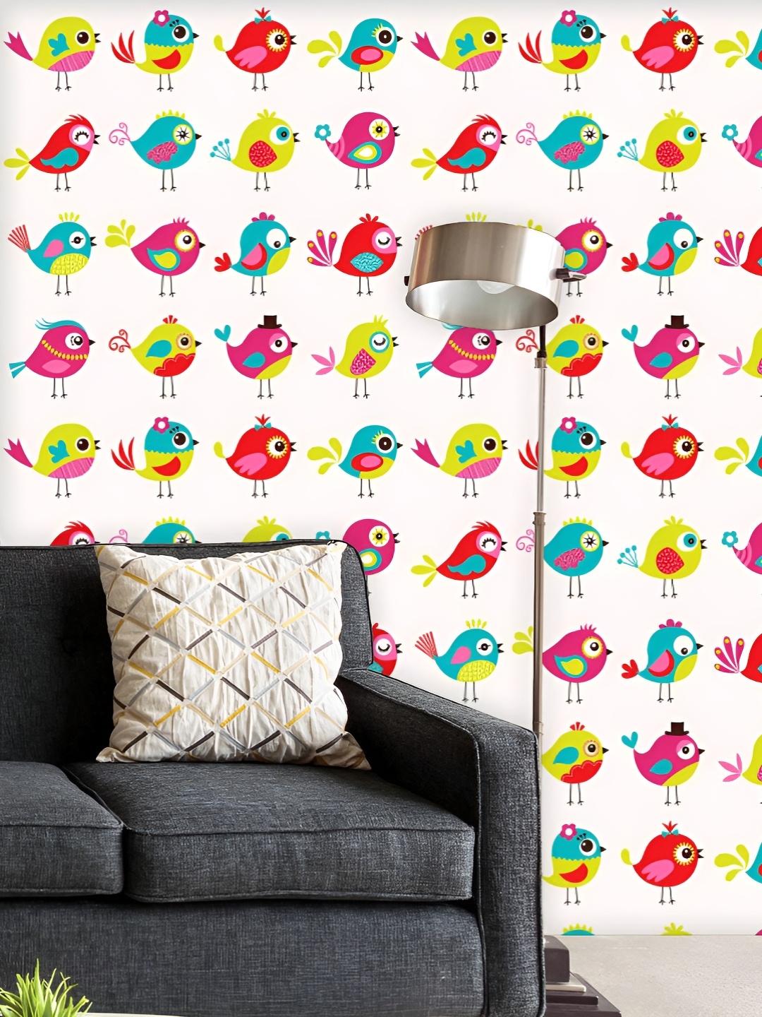 ArtzFolio Printed UV-Resistant Anti-Bacterial Colourful Chirping Birds Peel & Stick Wallpaper, Multi
ArtzFolio Printed UV-Resistant Anti-Bacterial Colourful Chirping Birds Peel & Stick Wallpaper, Multi