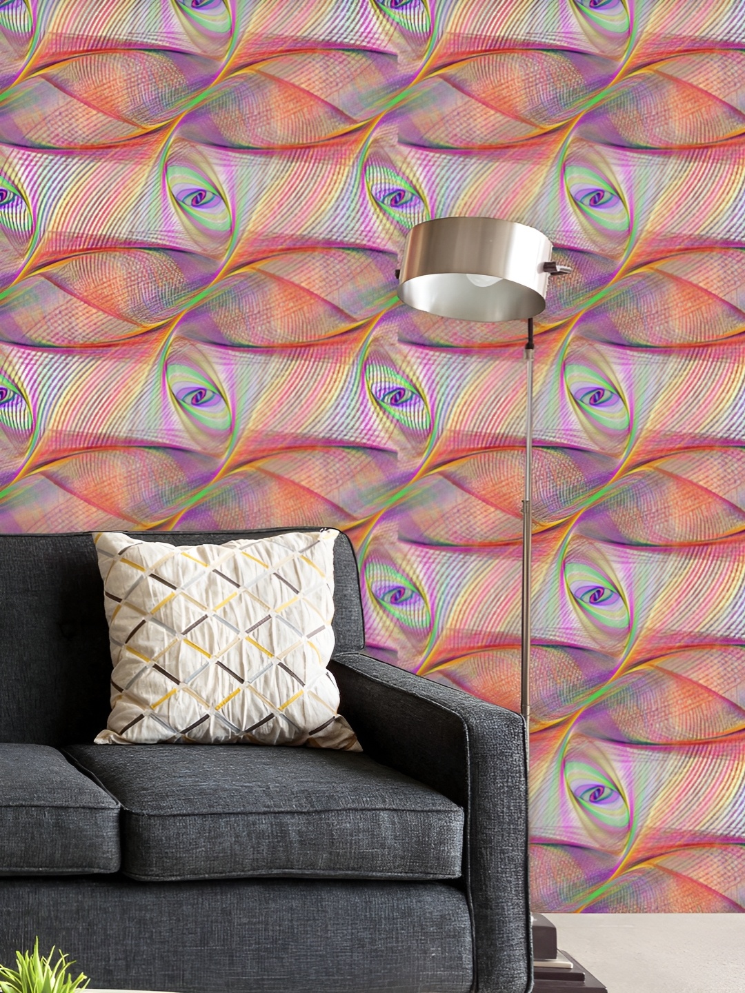 ArtzFolio Printed UV-Resistant Anti-Bacterial Curved Fractal Pattern Peel & Stick Wallpaper, Multi
ArtzFolio Printed UV-Resistant Anti-Bacterial Curved Fractal Pattern Peel & Stick Wallpaper, Multi