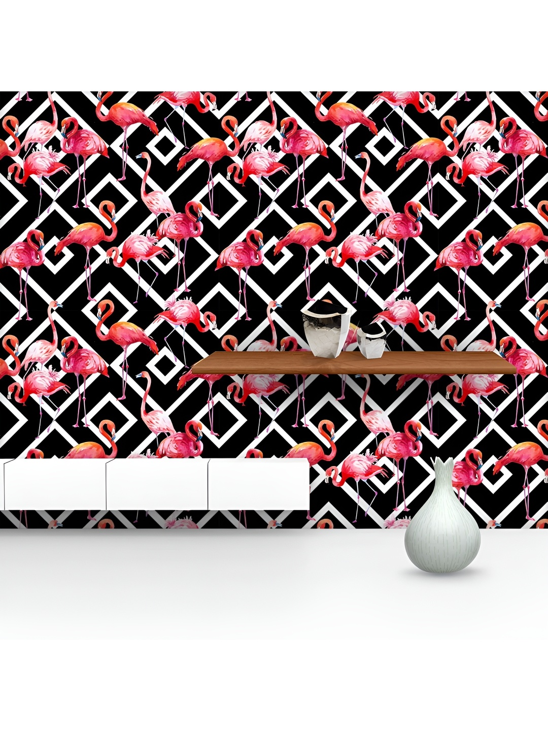 ArtzFolio Printed UV-Resistant Anti-Bacterial Watercolor Tropical Pink Flamingo Peel & Stick Wallpaper, Multi
ArtzFolio Printed UV-Resistant Anti-Bacterial Watercolor Tropical Pink Flamingo Peel & Stick Wallpaper, Multi