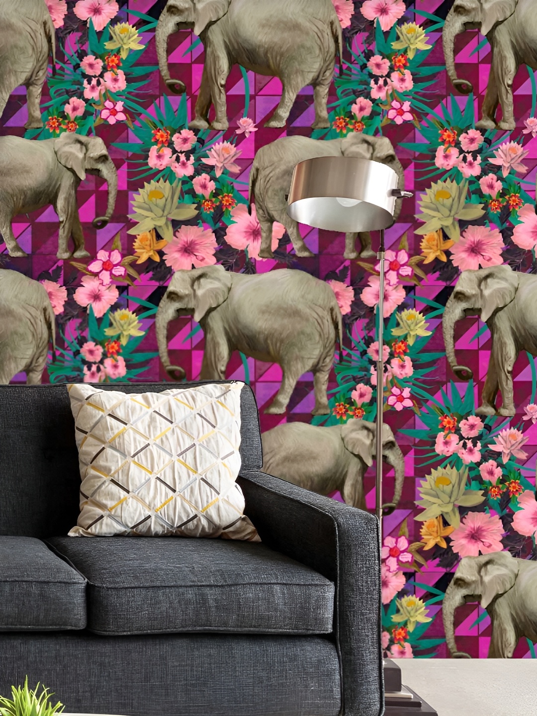 ArtzFolio Printed UV-Resistant Anti-Bacterial Elephant Pattern Peel & Stick Wallpaper, Multi
ArtzFolio Printed UV-Resistant Anti-Bacterial Elephant Pattern Peel & Stick Wallpaper, Multi