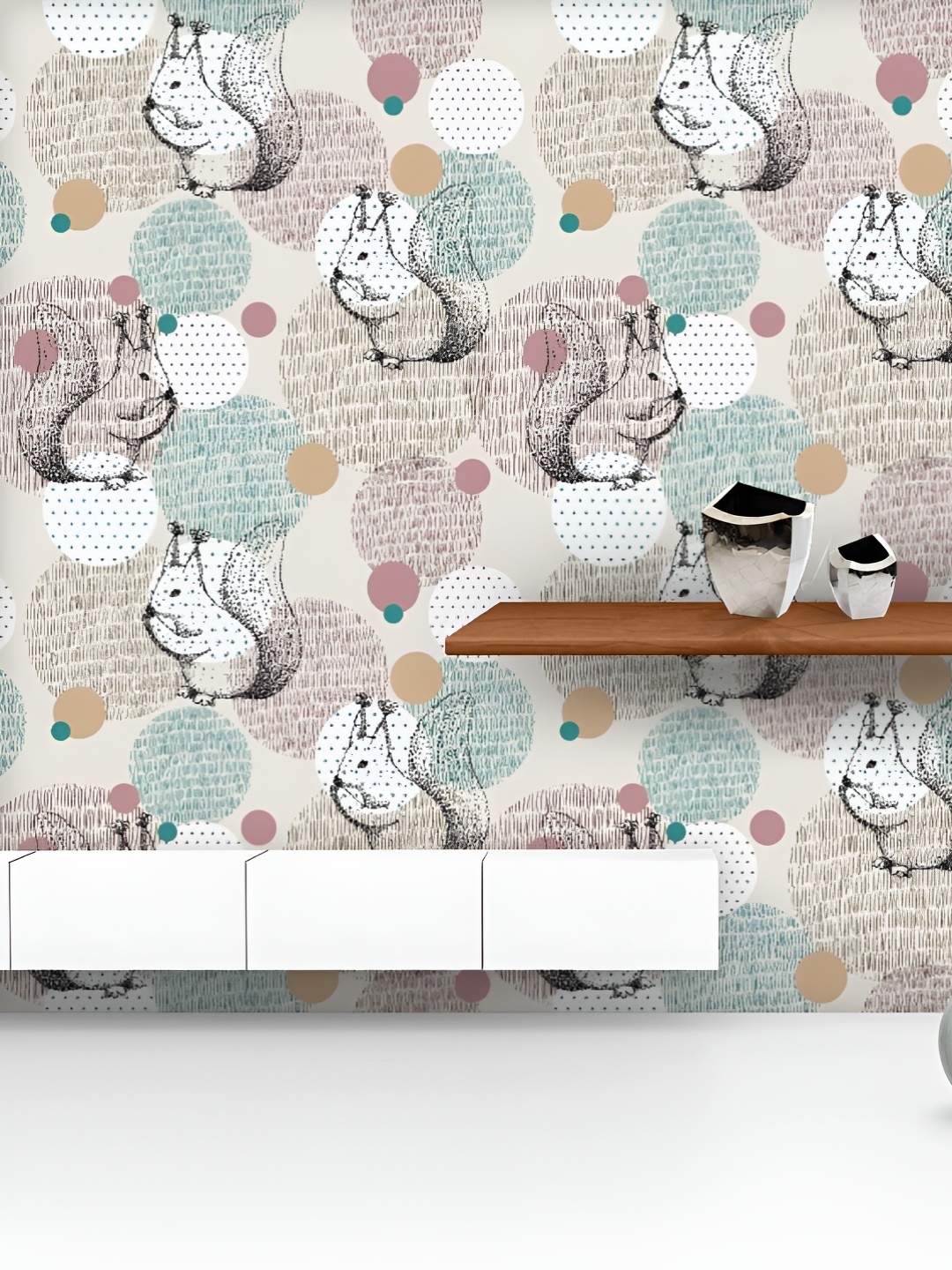 ArtzFolio Printed UV-Resistant Anti-Bacterial Geometric Squirrel Peel & Stick Wallpaper, Multi
ArtzFolio Printed UV-Resistant Anti-Bacterial Geometric Squirrel Peel & Stick Wallpaper, Multi