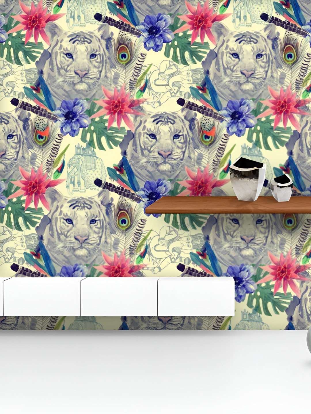 ArtzFolio Printed UV-Resistant Anti-Bacterial Tiger Portrait Peel & Stick Wallpaper, Multi
ArtzFolio Printed UV-Resistant Anti-Bacterial Tiger Portrait Peel & Stick Wallpaper, Multi
