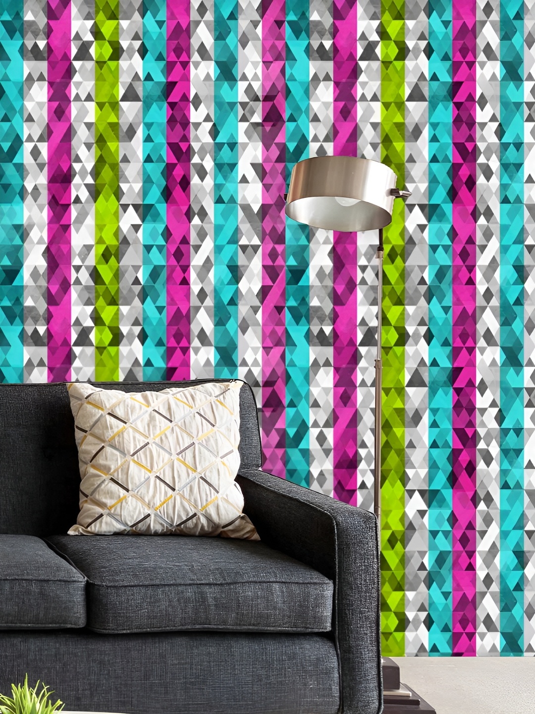ArtzFolio Printed UV-Resistant Anti-Bacterial Color TrianglesPeel & Stick Wallpaper, Multi
ArtzFolio Printed UV-Resistant Anti-Bacterial Color TrianglesPeel & Stick Wallpaper, Multi